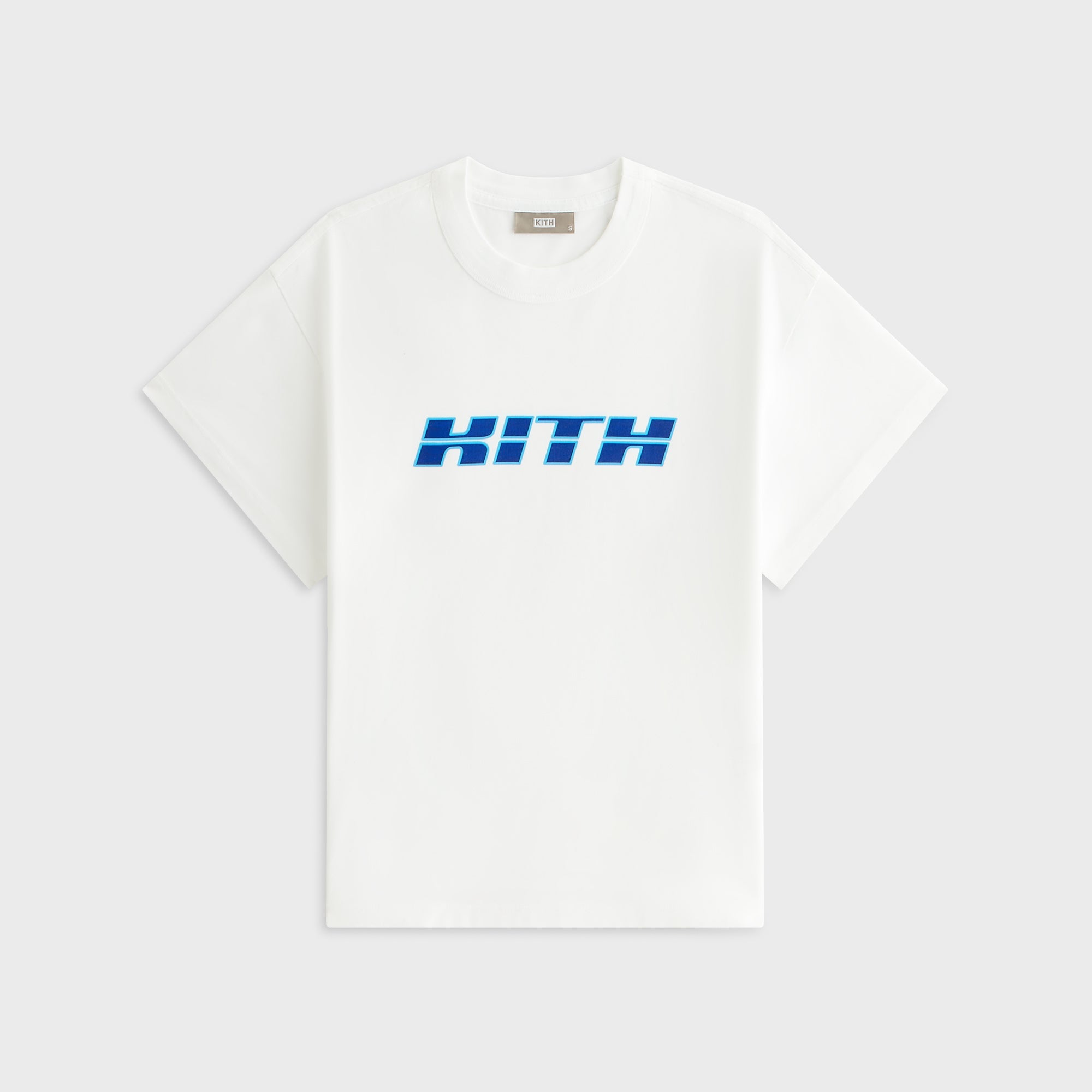 Kith Women Panel Logo Mulberry Vintage Tee - White – Kith Europe
