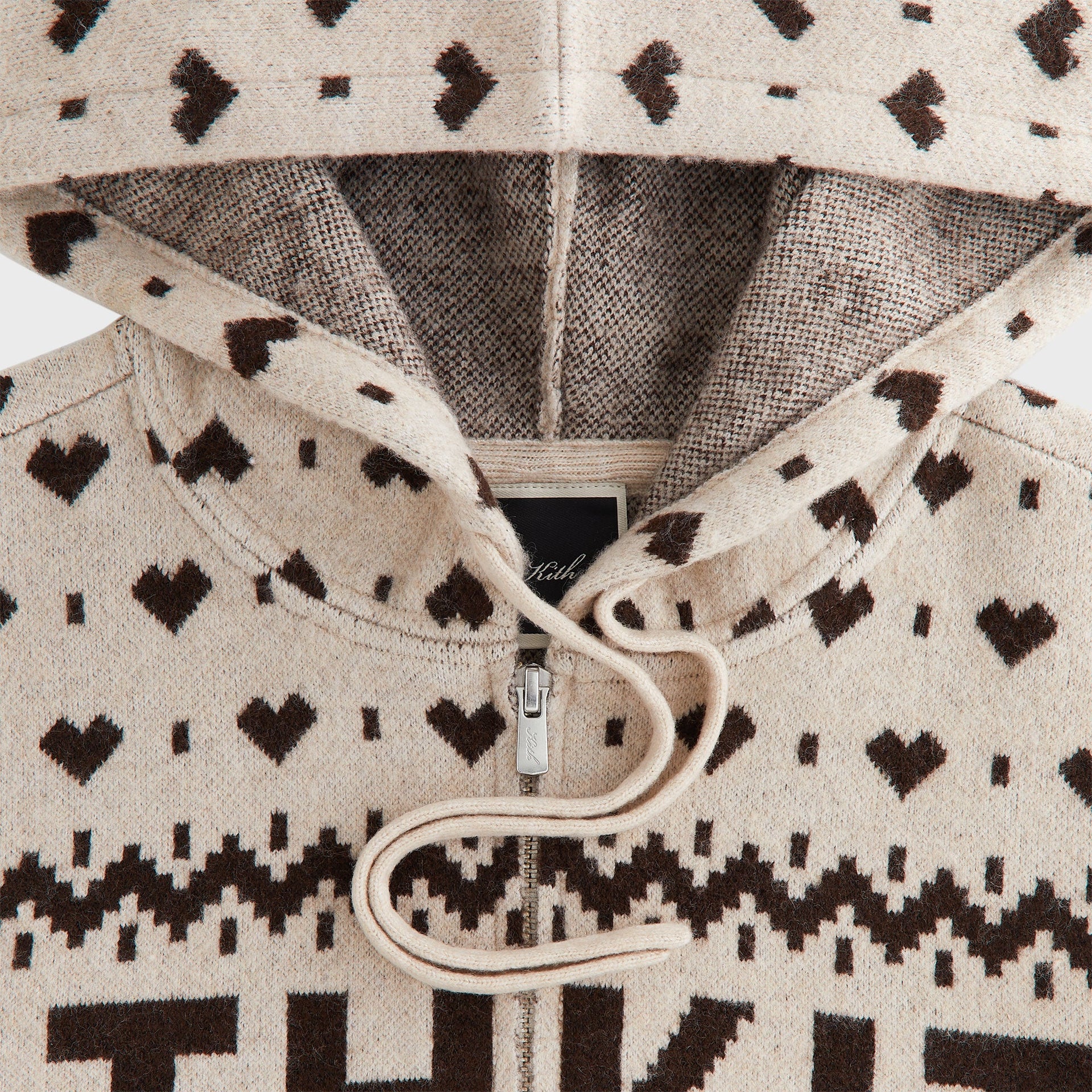 Kithmas Women Tanner Ribbon Sweater Hoodie - Sandrift