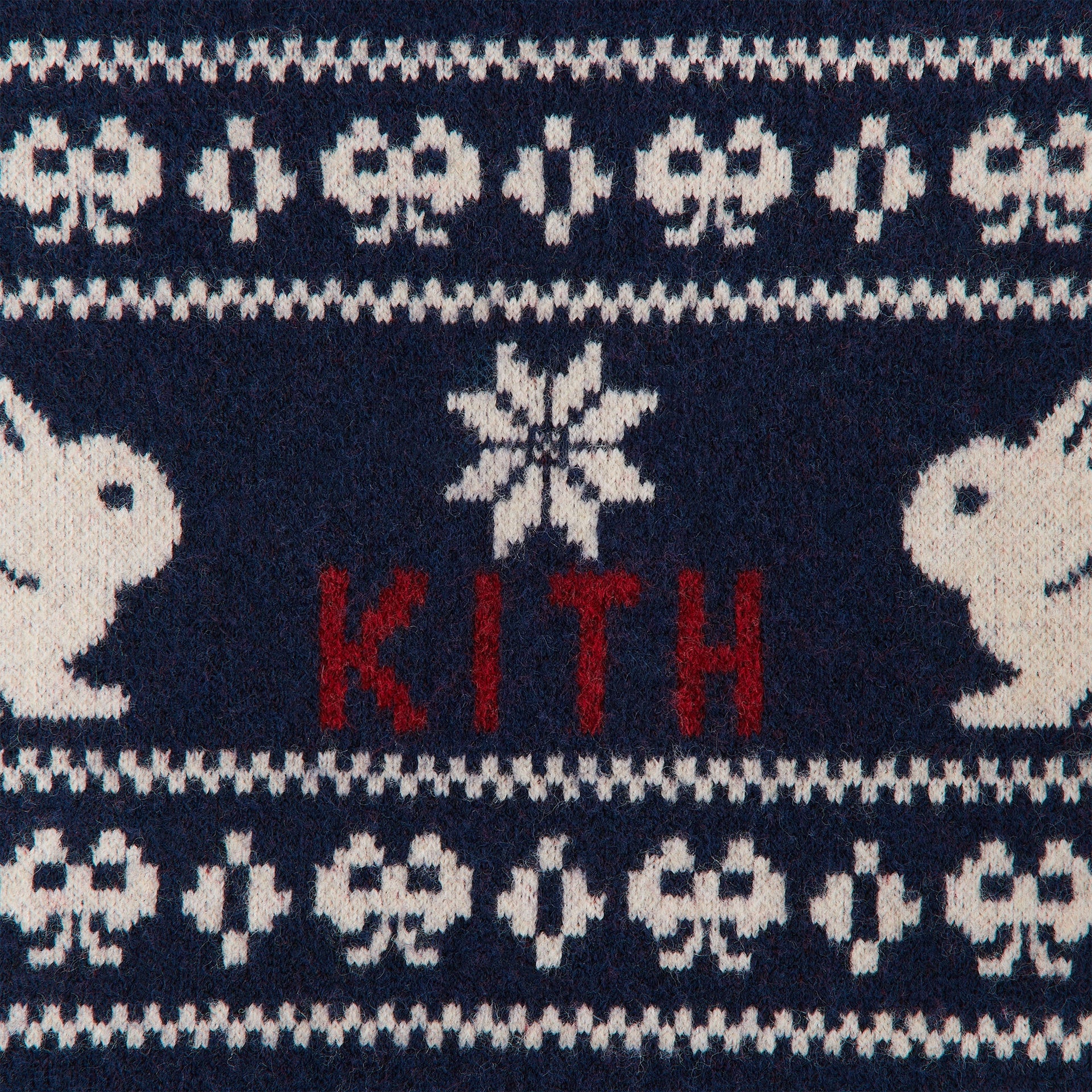 Kithmas Women Freja Cropped Bunny Sweater - Ink