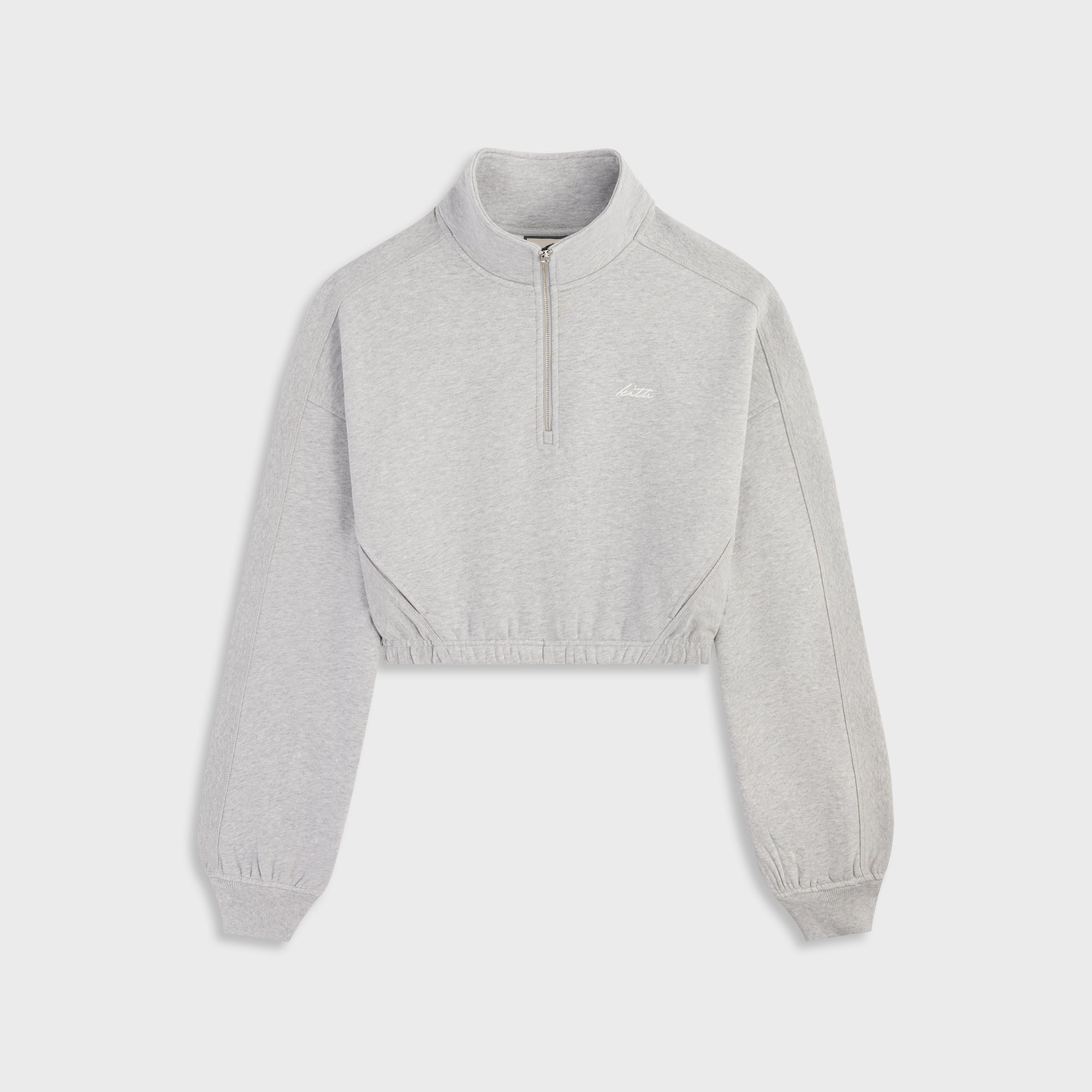 Kith Women Blair Quarter Zip - Cool Heather Grey – Kith Europe