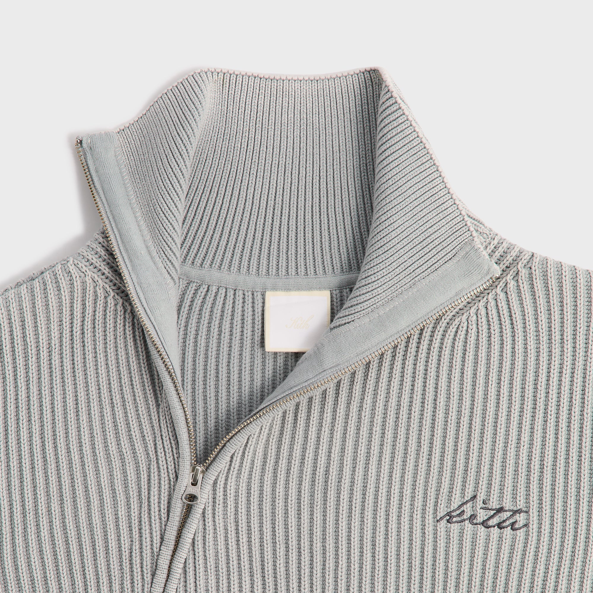 Kith ハイネックハーフスリーブポロシャツ L ライトグレー 中古・古着通販】KITH (キス) Long Sleeve Panelled Otto Polo