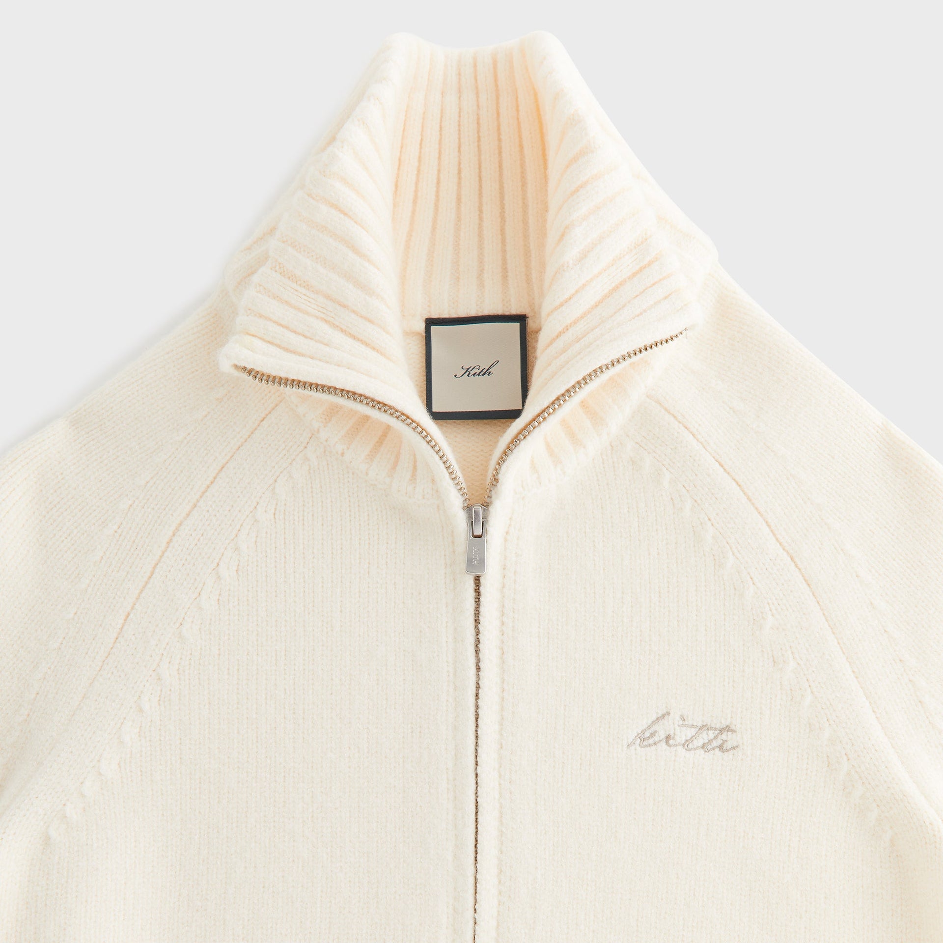 Kith Women Ina II Sweater Track Zip - Sandrift