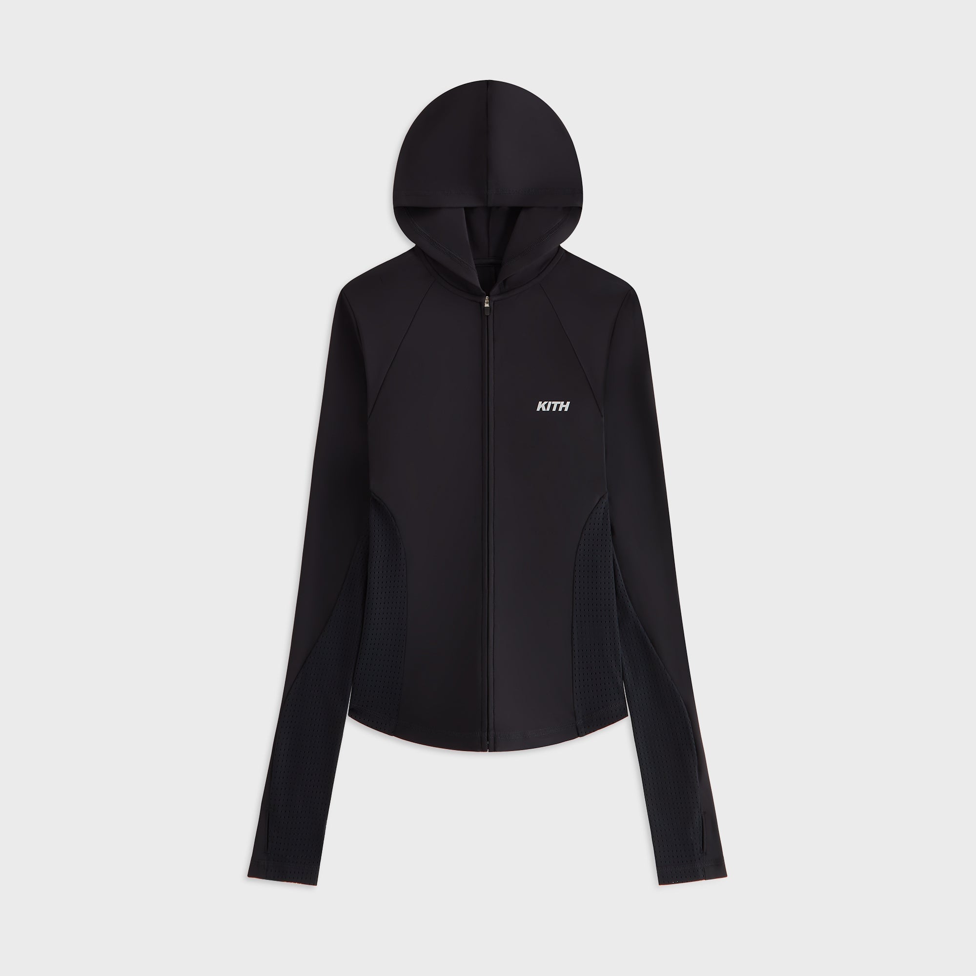 レイニングチャンプ セットアップ ジャージ ロンハーマン KITH Kith Women Alyza Paneled Zip Hoodie - Black – Kith Europe