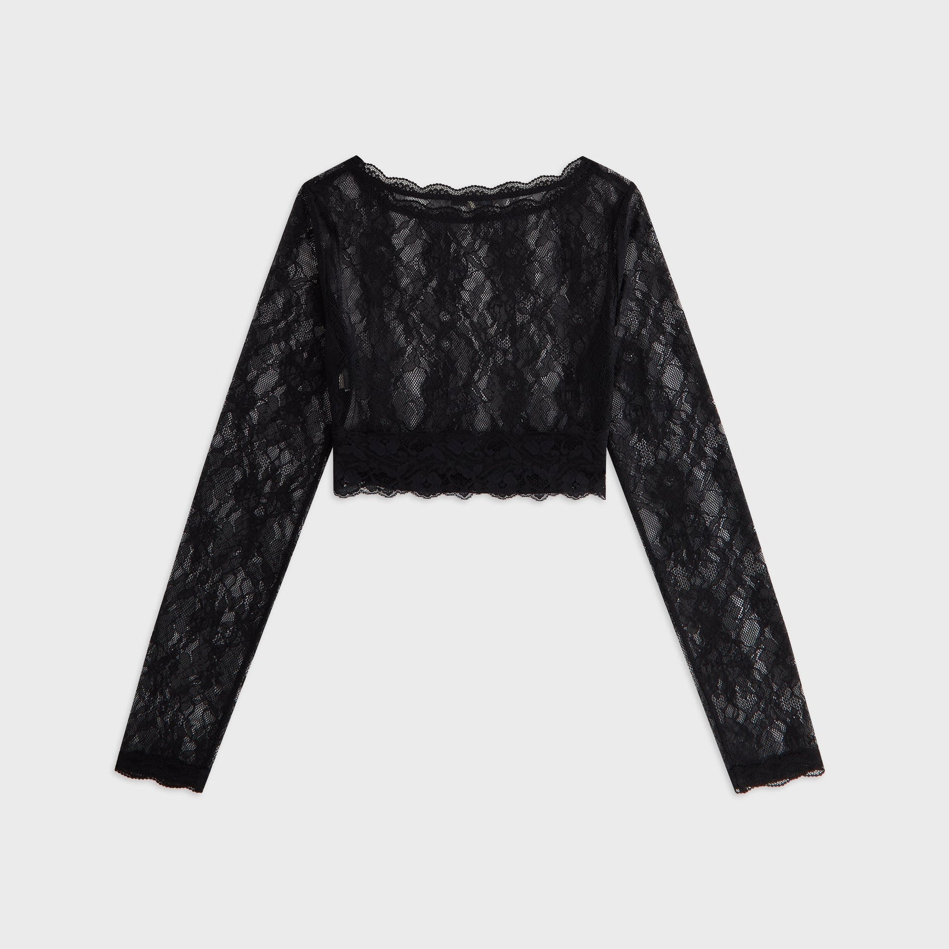 Lisa for Kith Women Piera Lace Long Sleeve Top - Black - PH