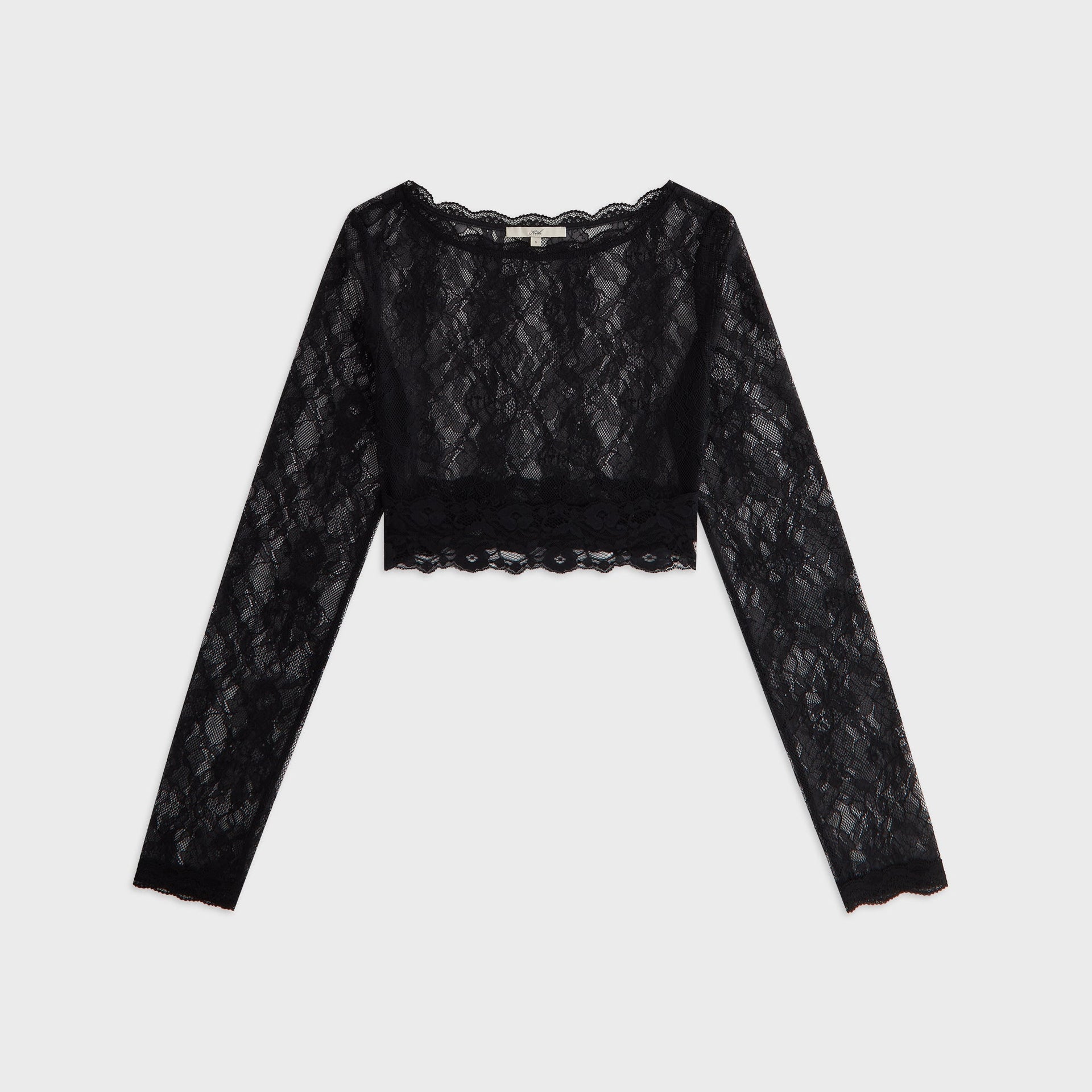 Lisa for Kith Women Piera Lace Long Sleeve Top - Black