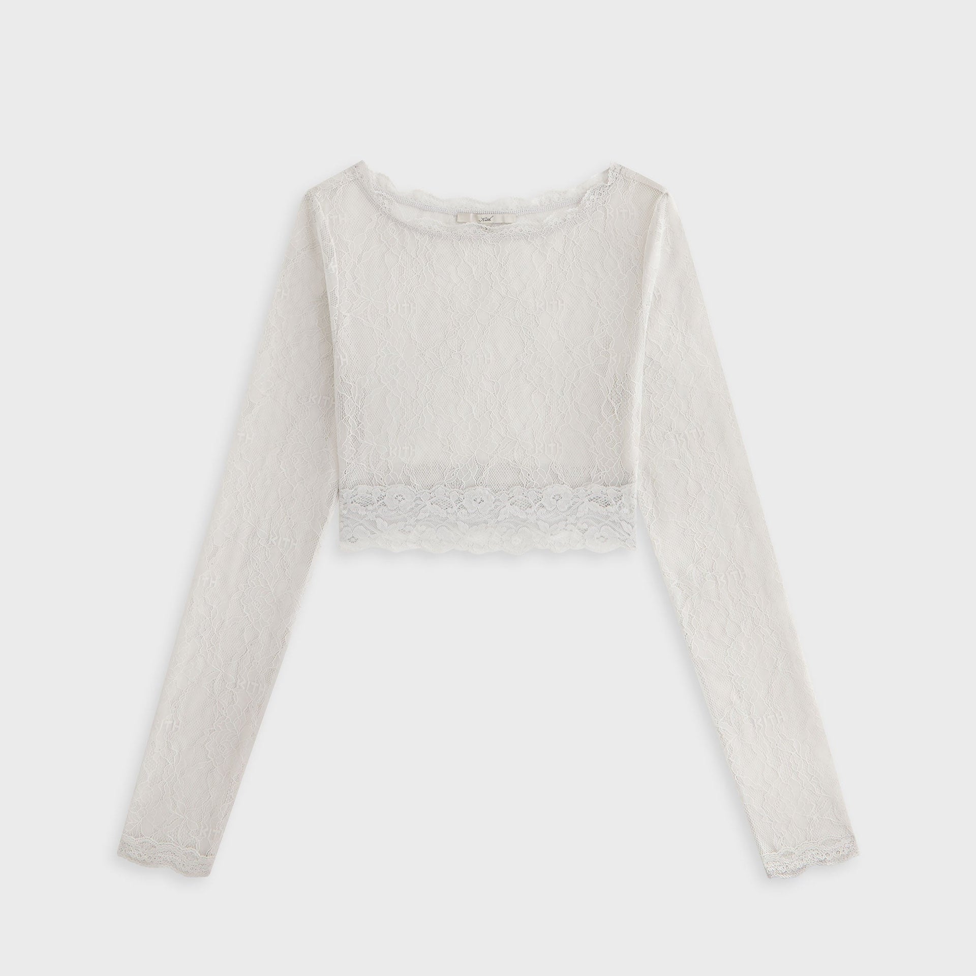 Lisa for Kith Women Piera Lace Long Sleeve Top - Tin