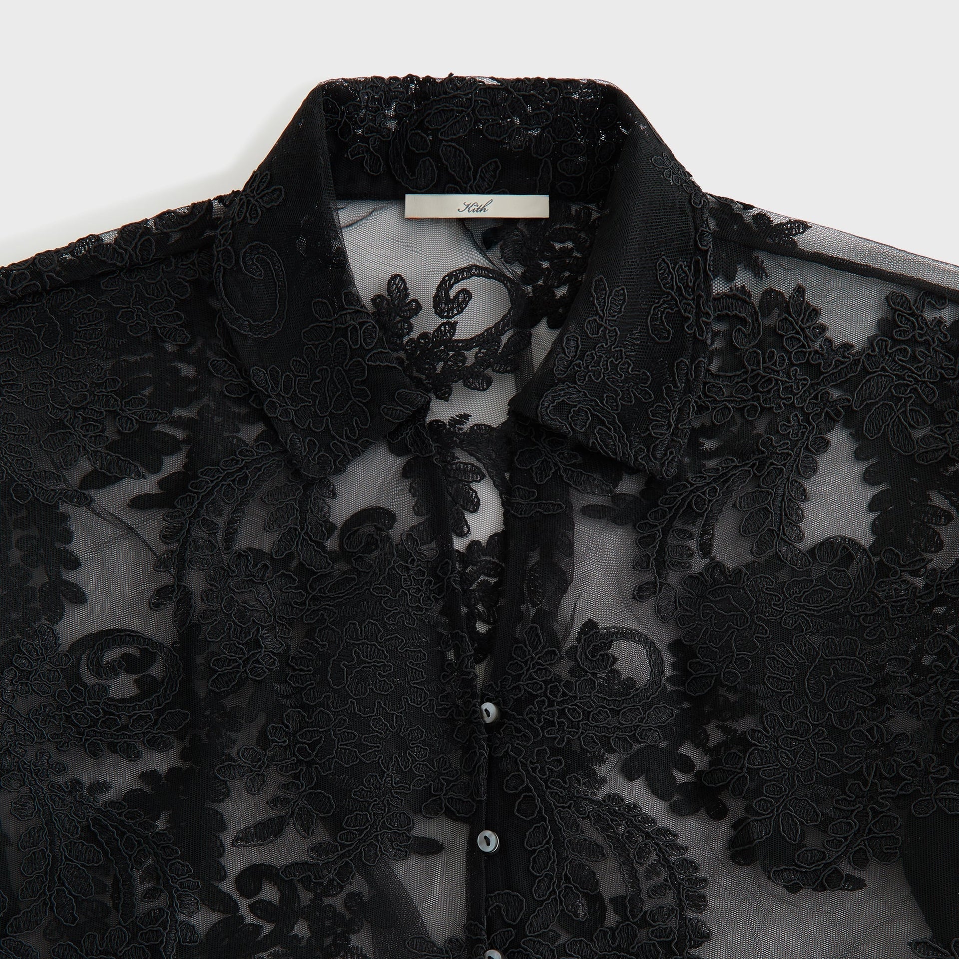 Lisa for Kith Women Laina Lace Overshirt - Black - PH