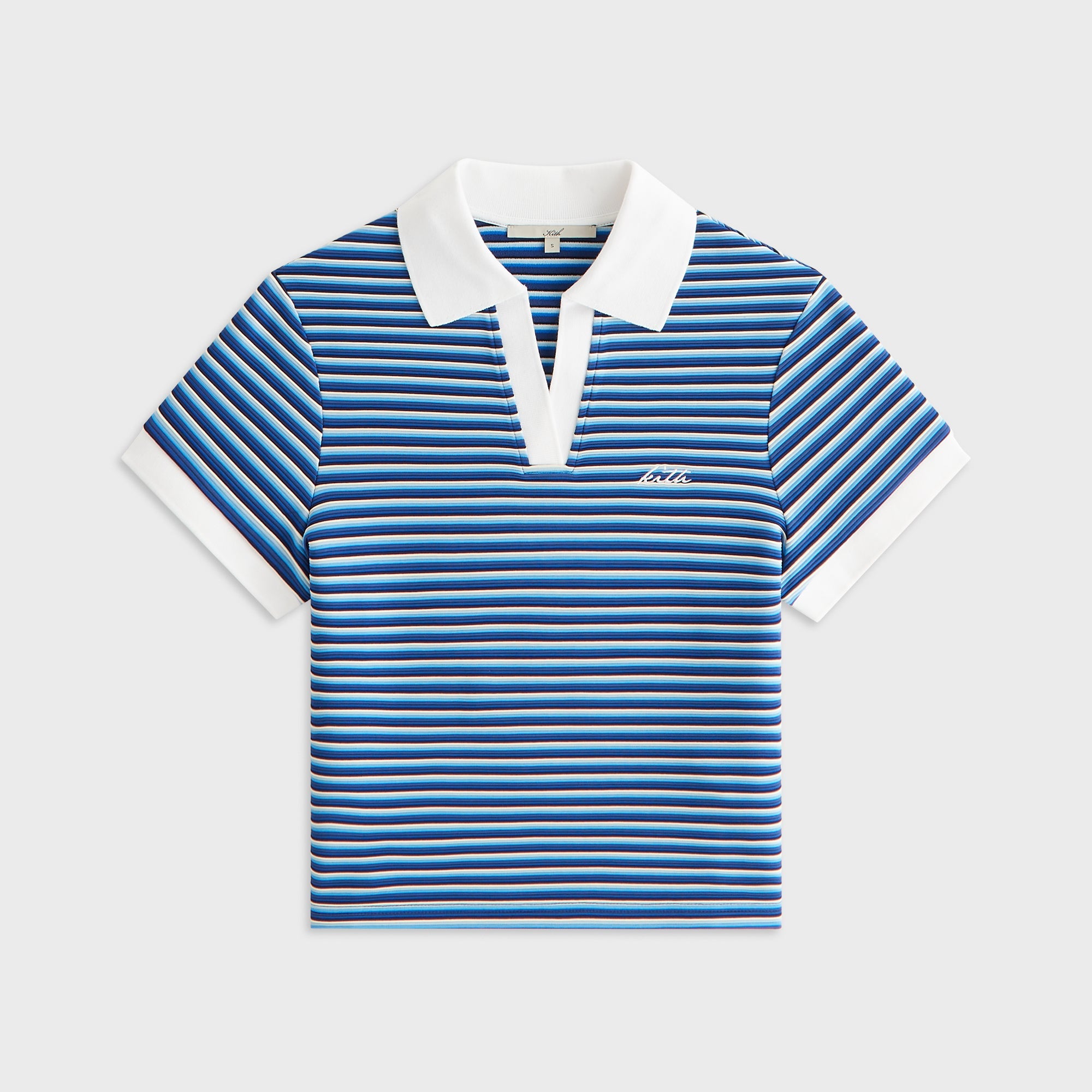 Kith Women Hedi Striped Polo - Nocturnal – Kith Europe