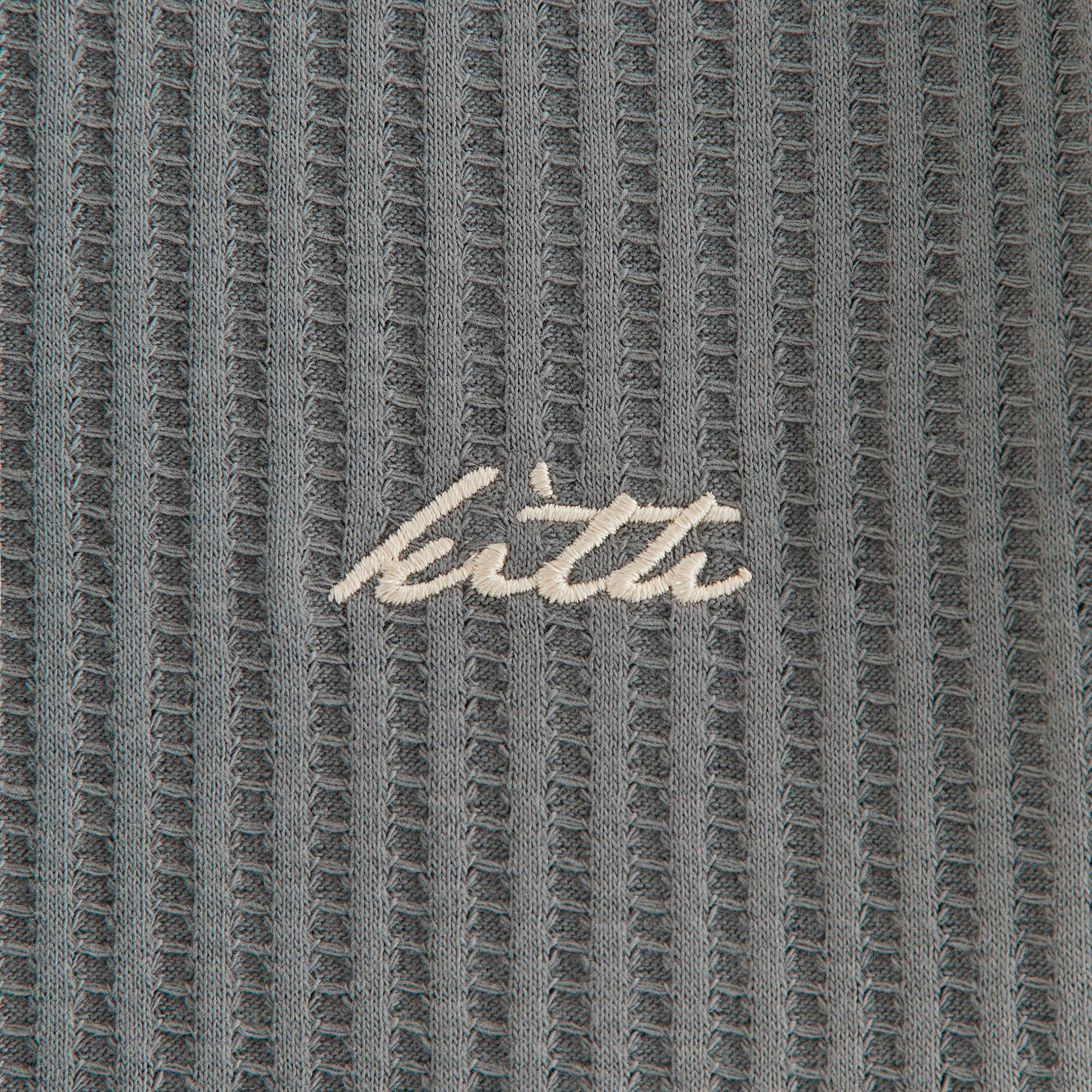 Kith Women Fei Waffle Cropped Tee - Island