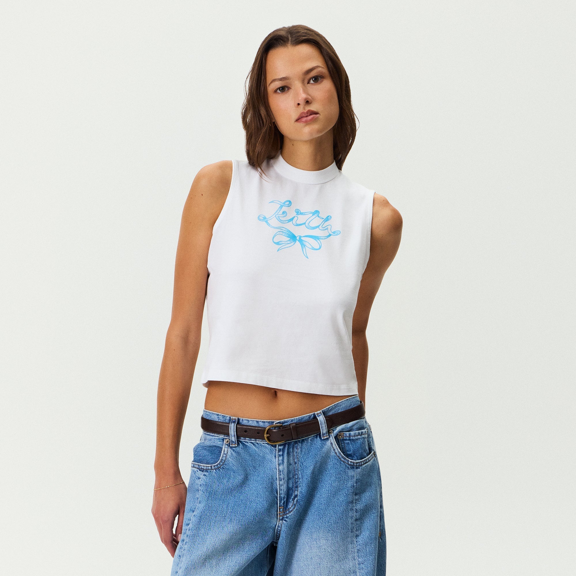 Kith Women Tallen Ribbon Muscle Tank - White – Kith Europe