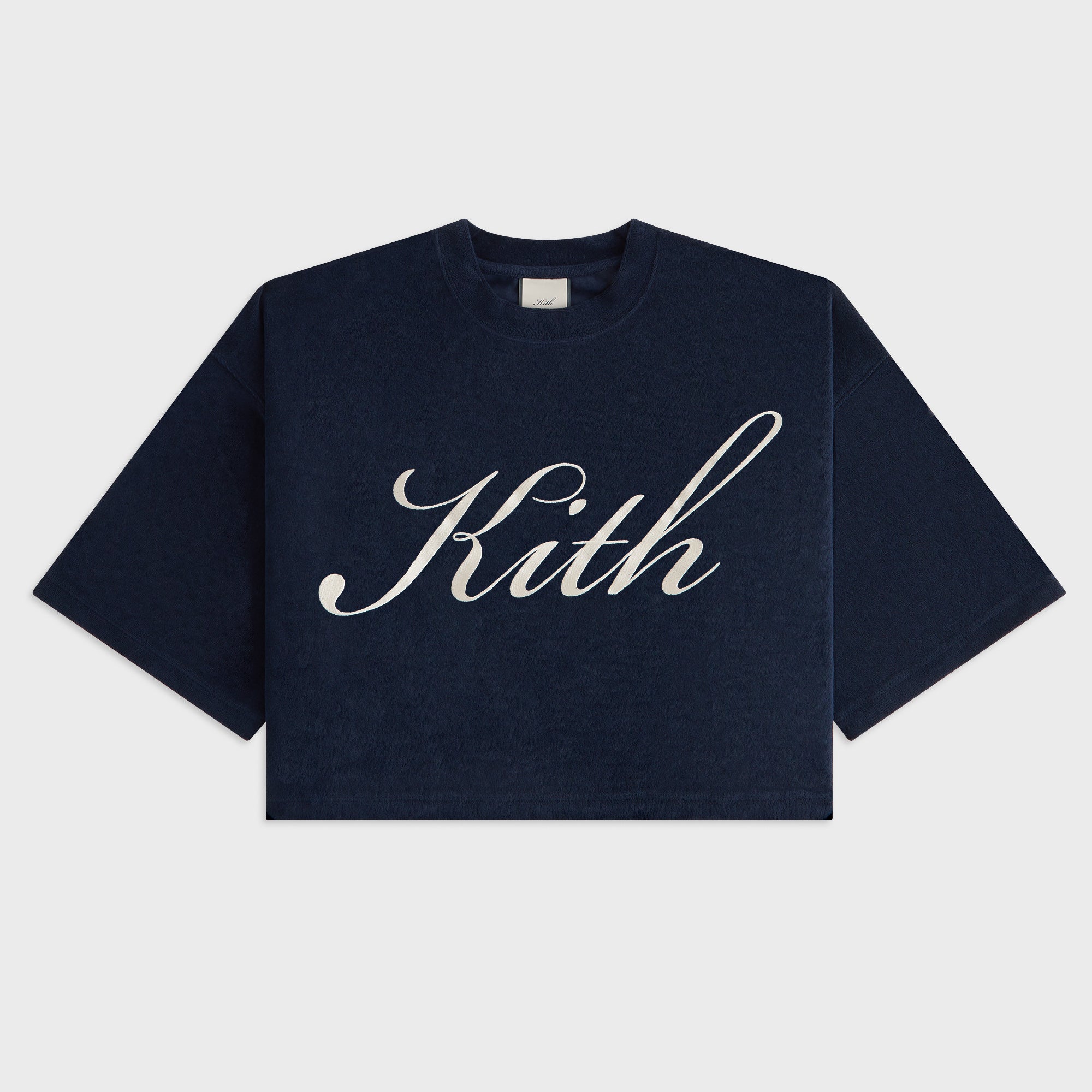 Kith Women Min Towel Terry Cropped Tee - Nocturnal – Kith Europe