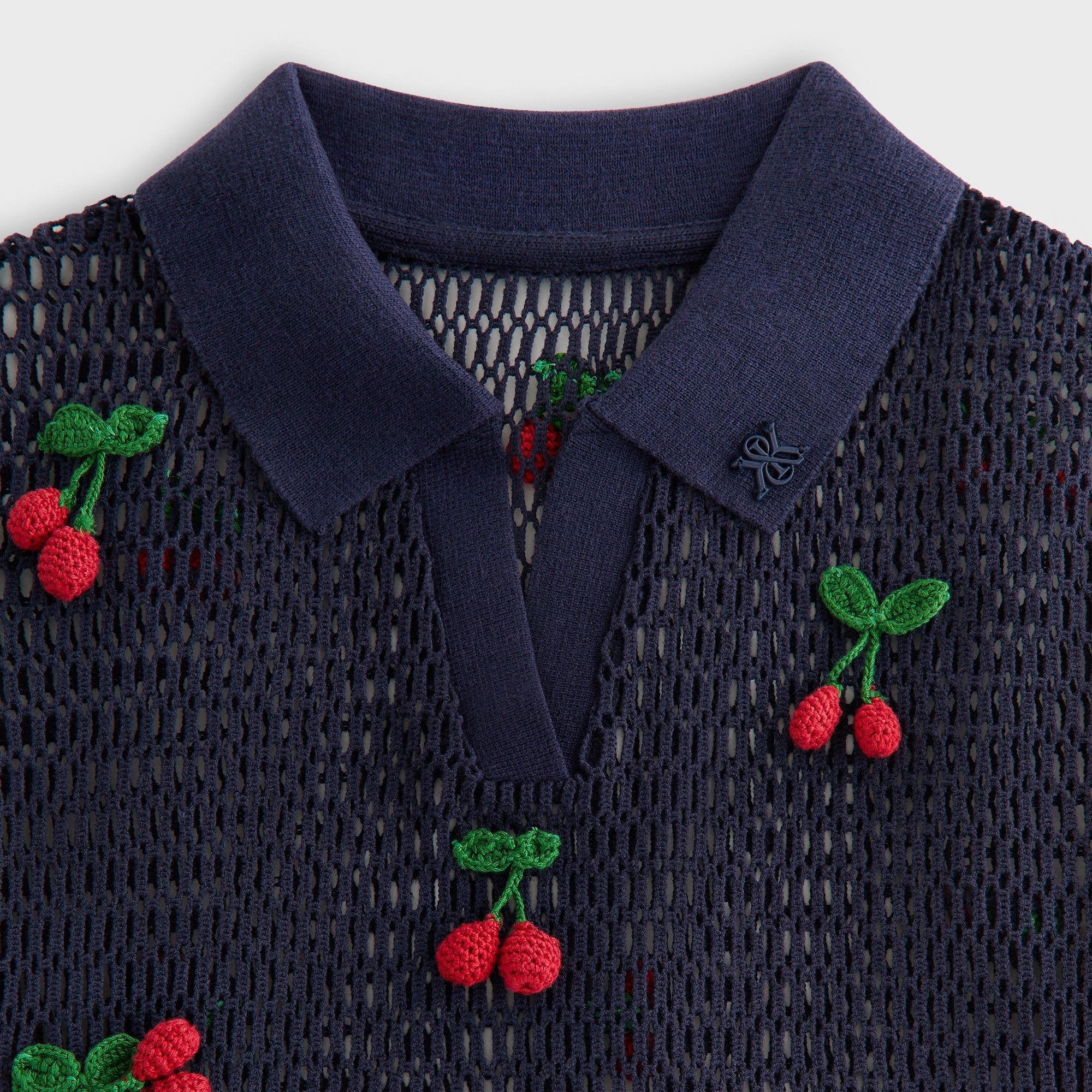 Kith Women Hedi Cherry Sweater Polo - Nocturnal – Kith Europe