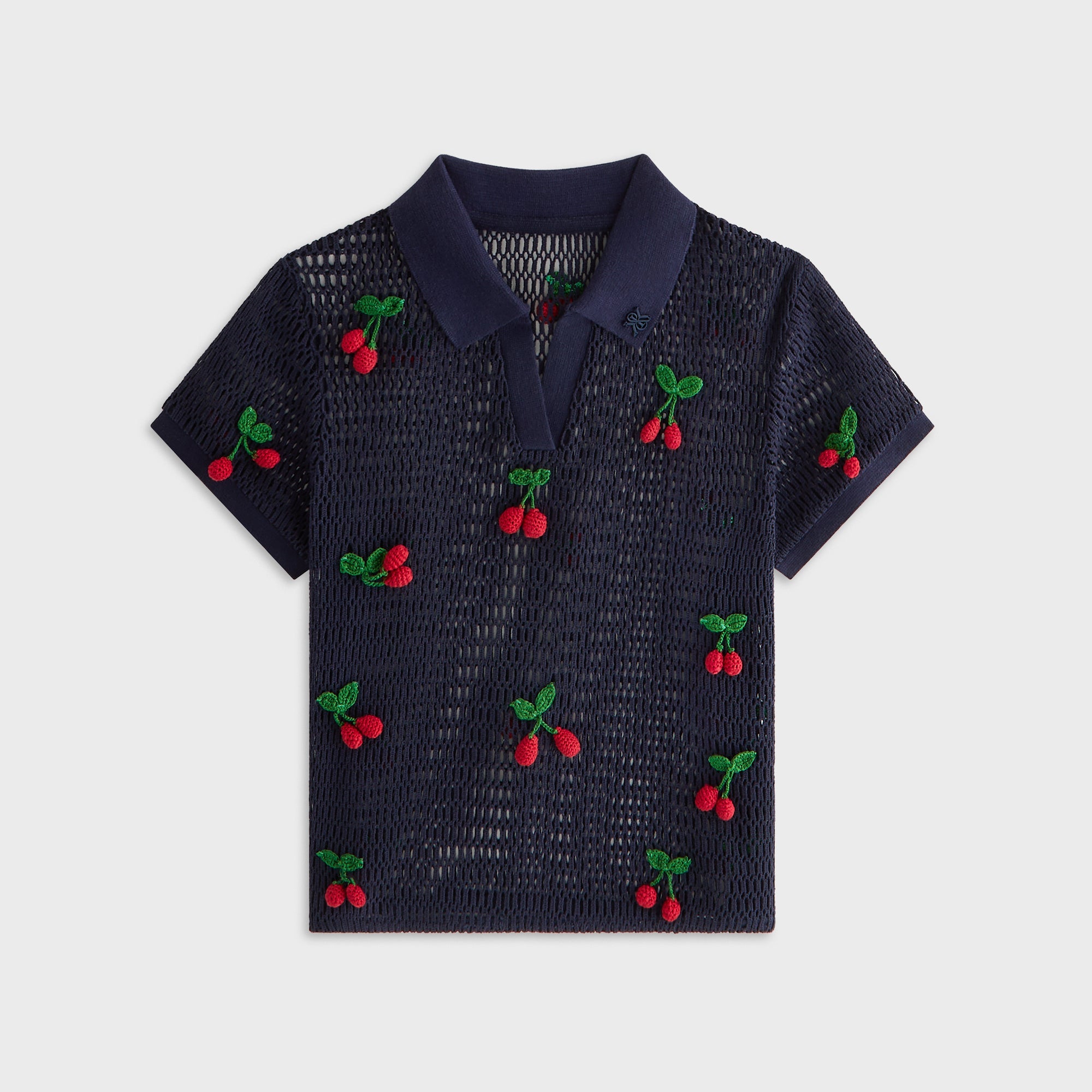 Kith Women Hedi Cherry Sweater Polo - Nocturnal – Kith Europe