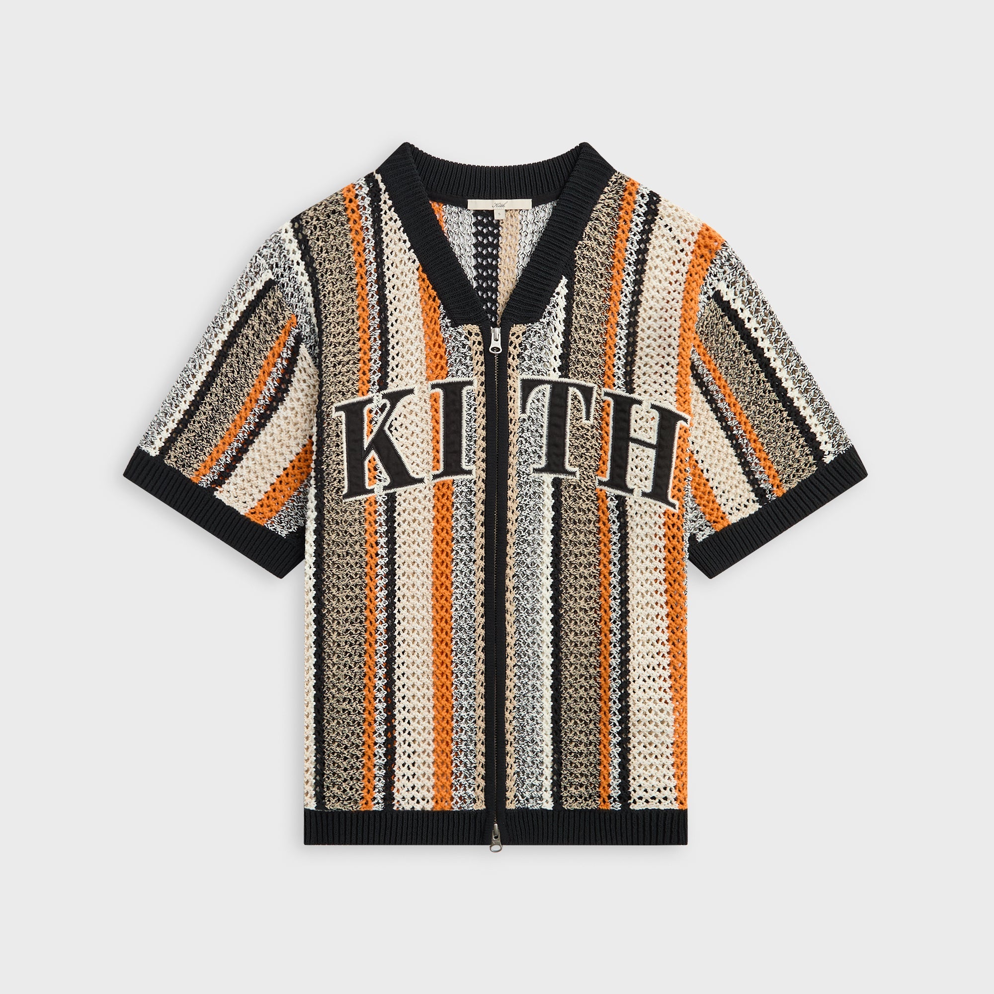 【極希少•羊革✨】Kiton レザーシャツジャケット ITALY アイボリー48 Kith Women Spencer III Crochet Zip Up Jersey - Ink – Kith Europe