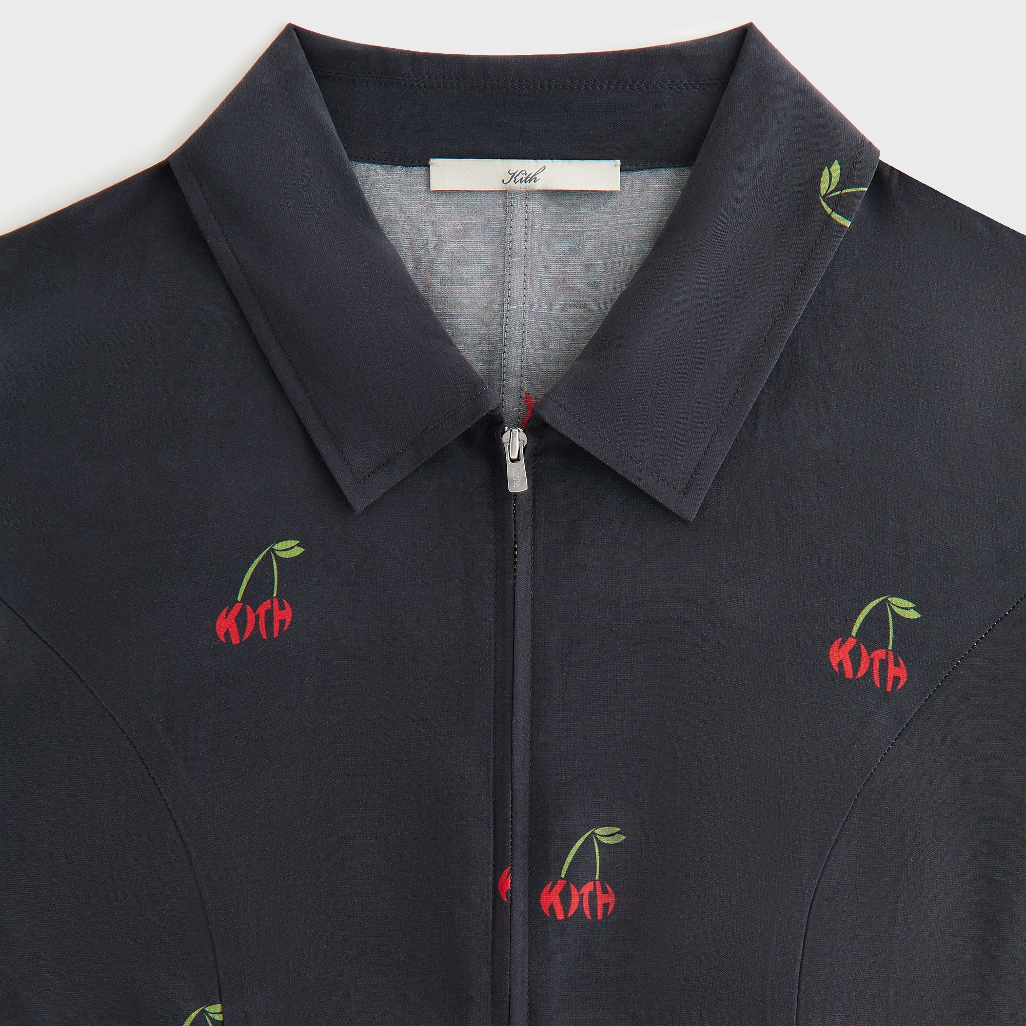 Kith Women Caela Cherry Zip Shirt - Black – Kith Europe