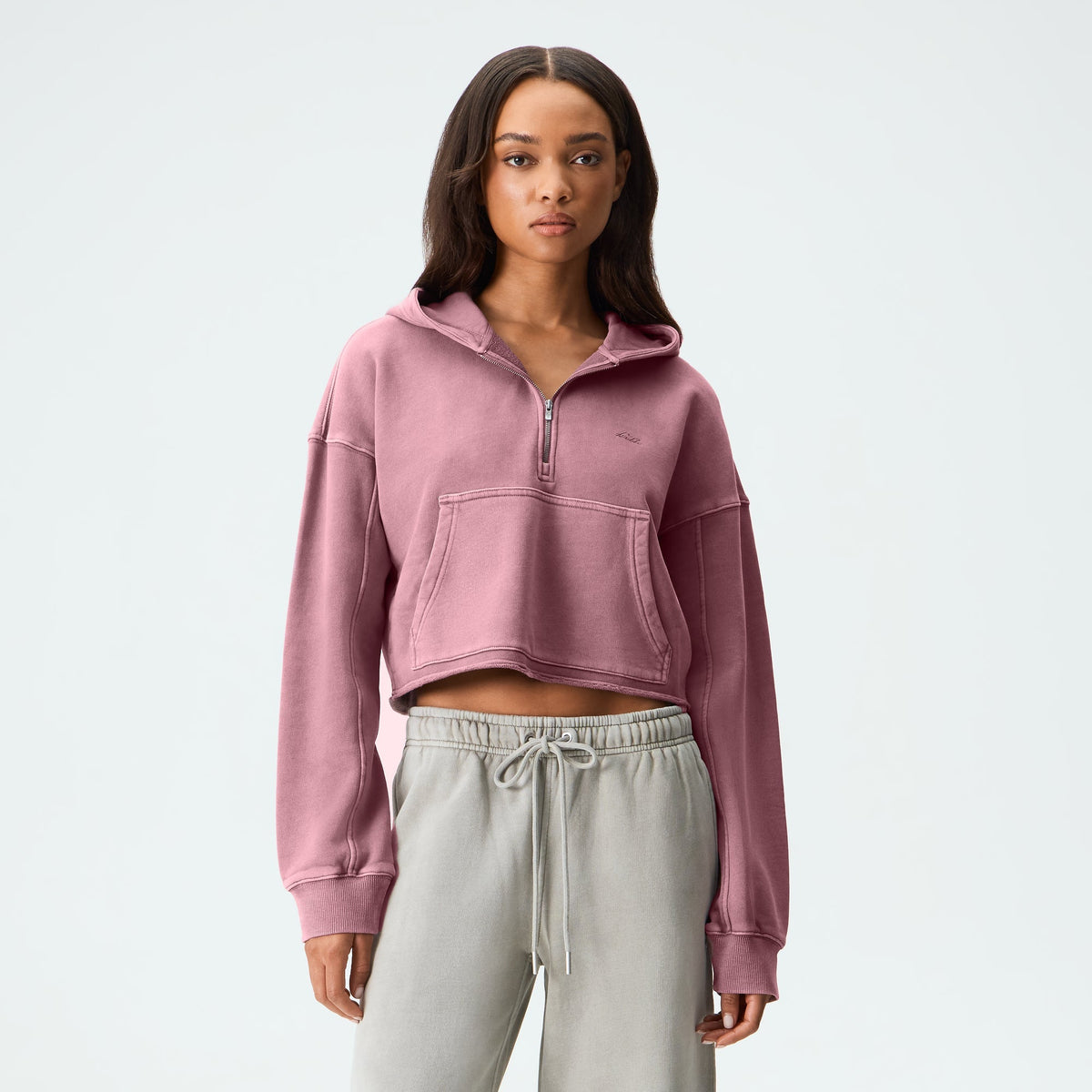 Kith Women Elwynne Half Zip Hoodie - Grape Shake - PH
