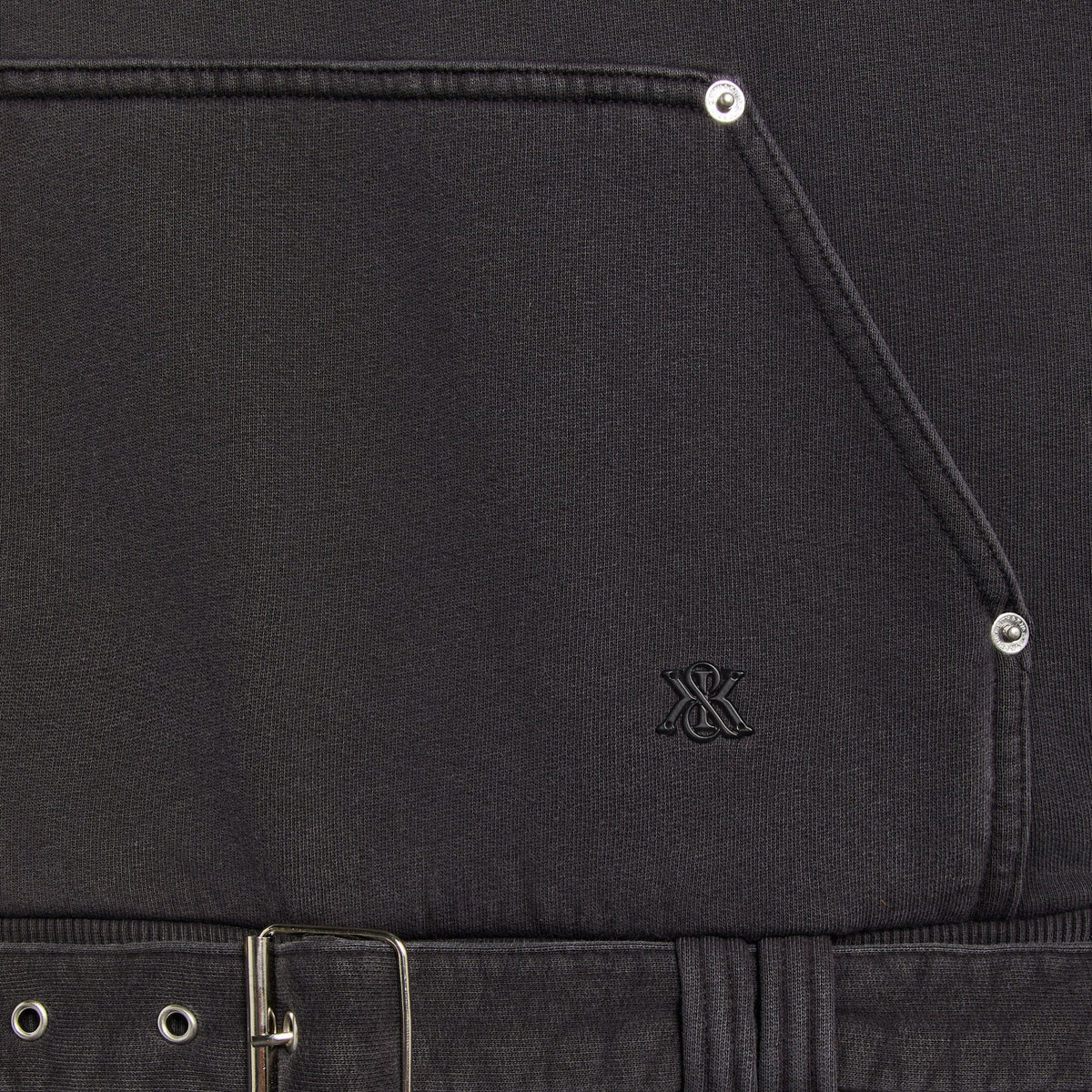 Kith Women Elvina Moto Hoodie - Black - PH
