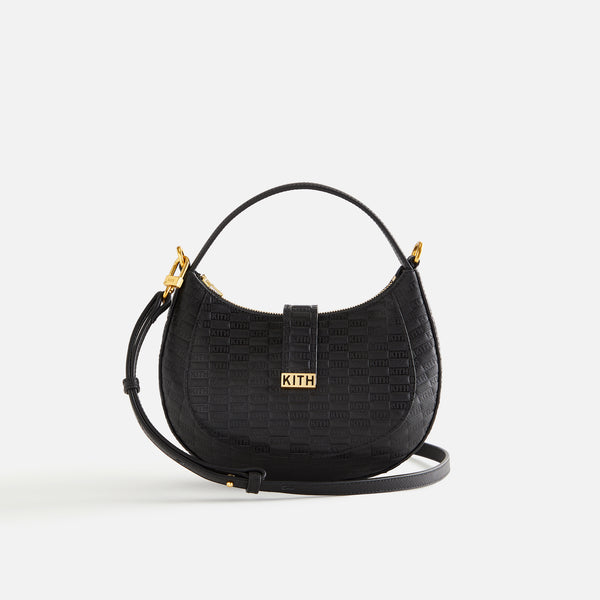 バッグ Kith Monogram Saffiano Mini Pouch Black Kith Monogram Saffiano Mini Pouch Black