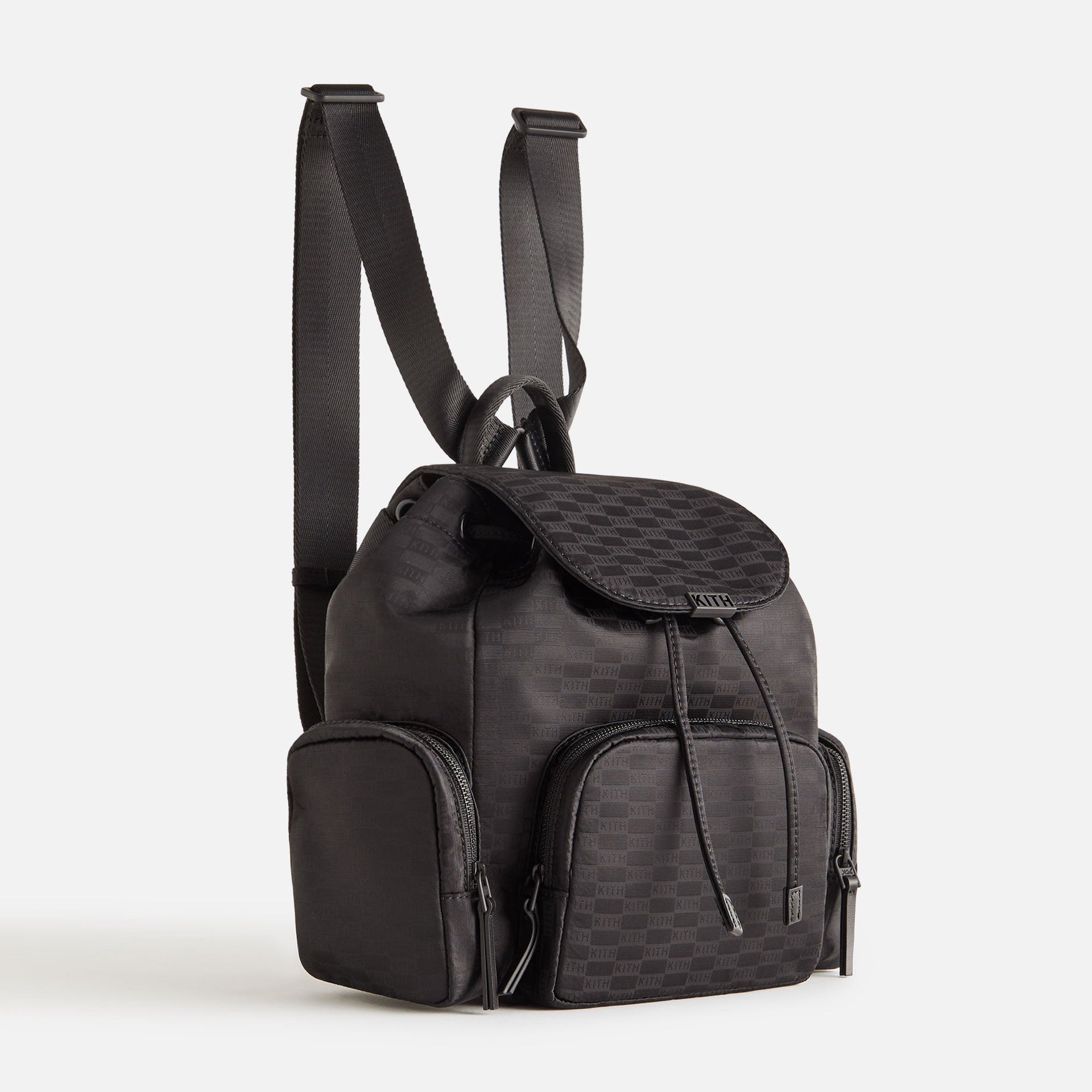 Kith Women Monogram Nylon Mini Backpack - Black