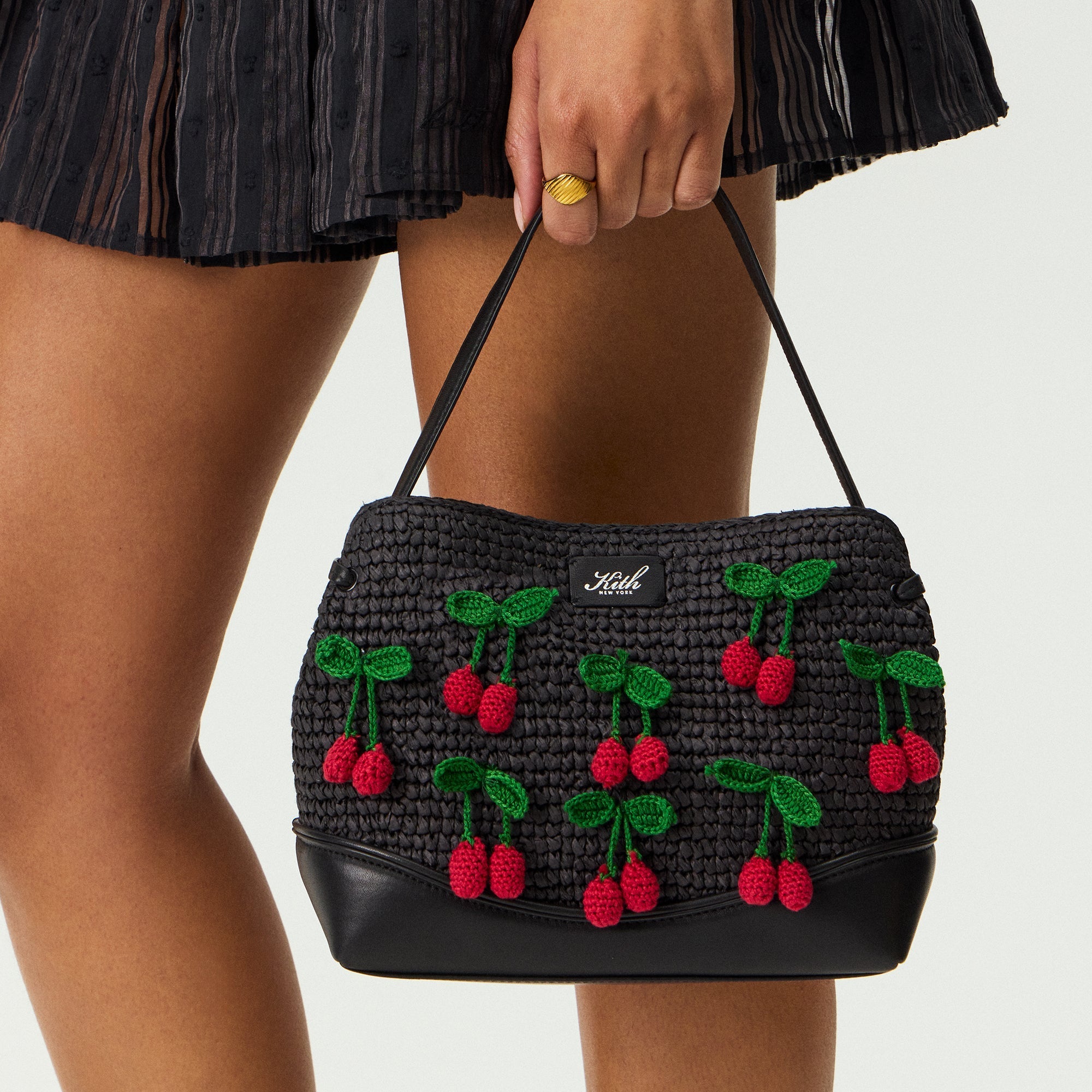 Kith Women Cherry Raffia Mini Katie - Black – Kith Europe