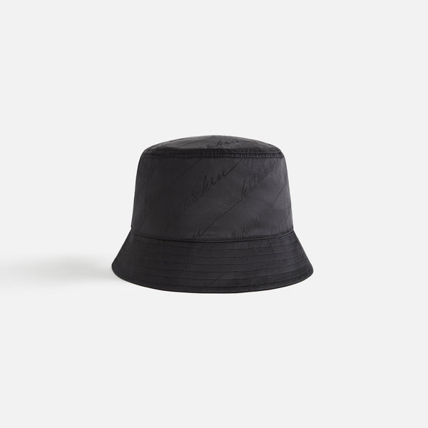 Kith Women Autograph Monogram Silk Bucket Hat - Black – Kith Europe