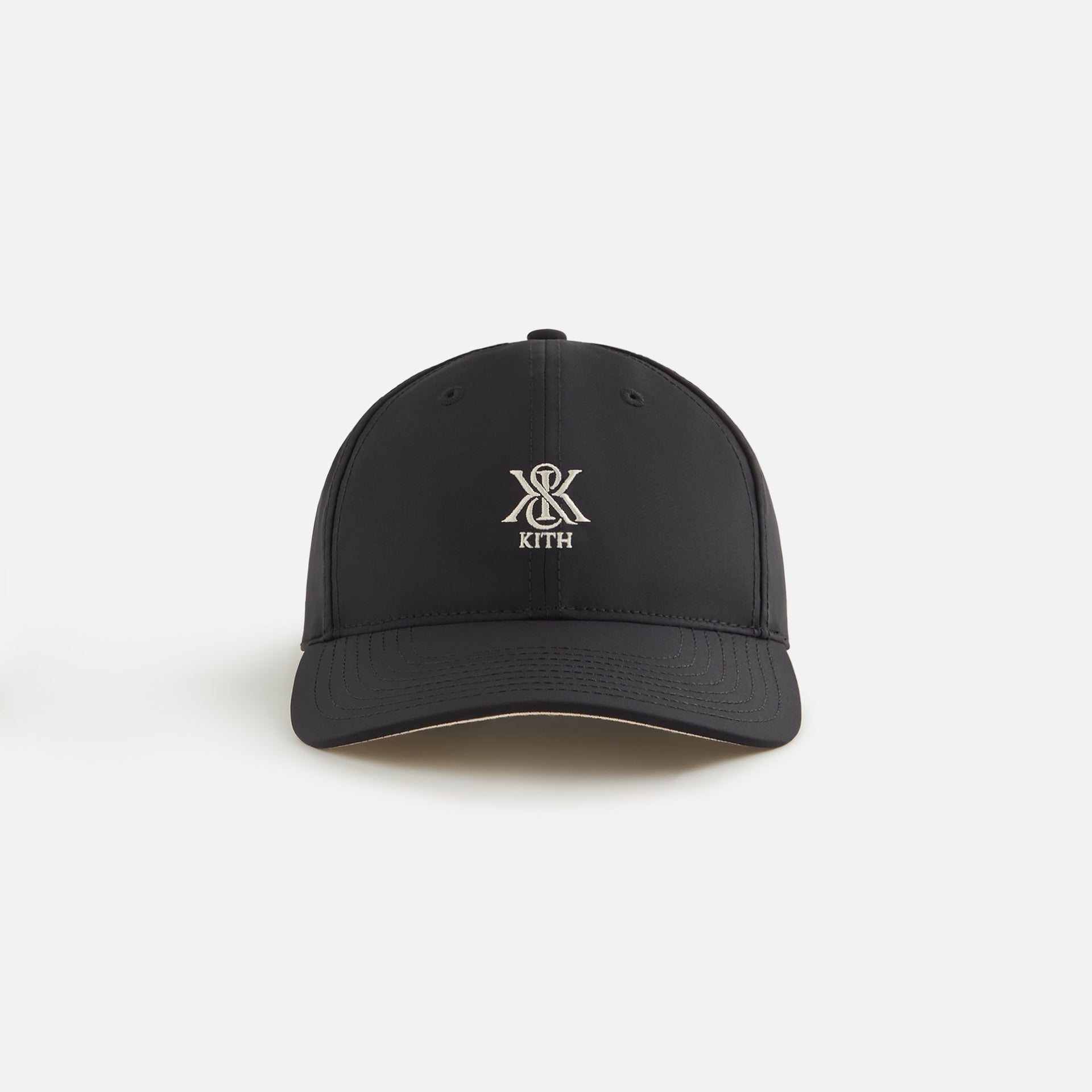 Kith Women Crest Embroidered Nylon Classic Cap - Black