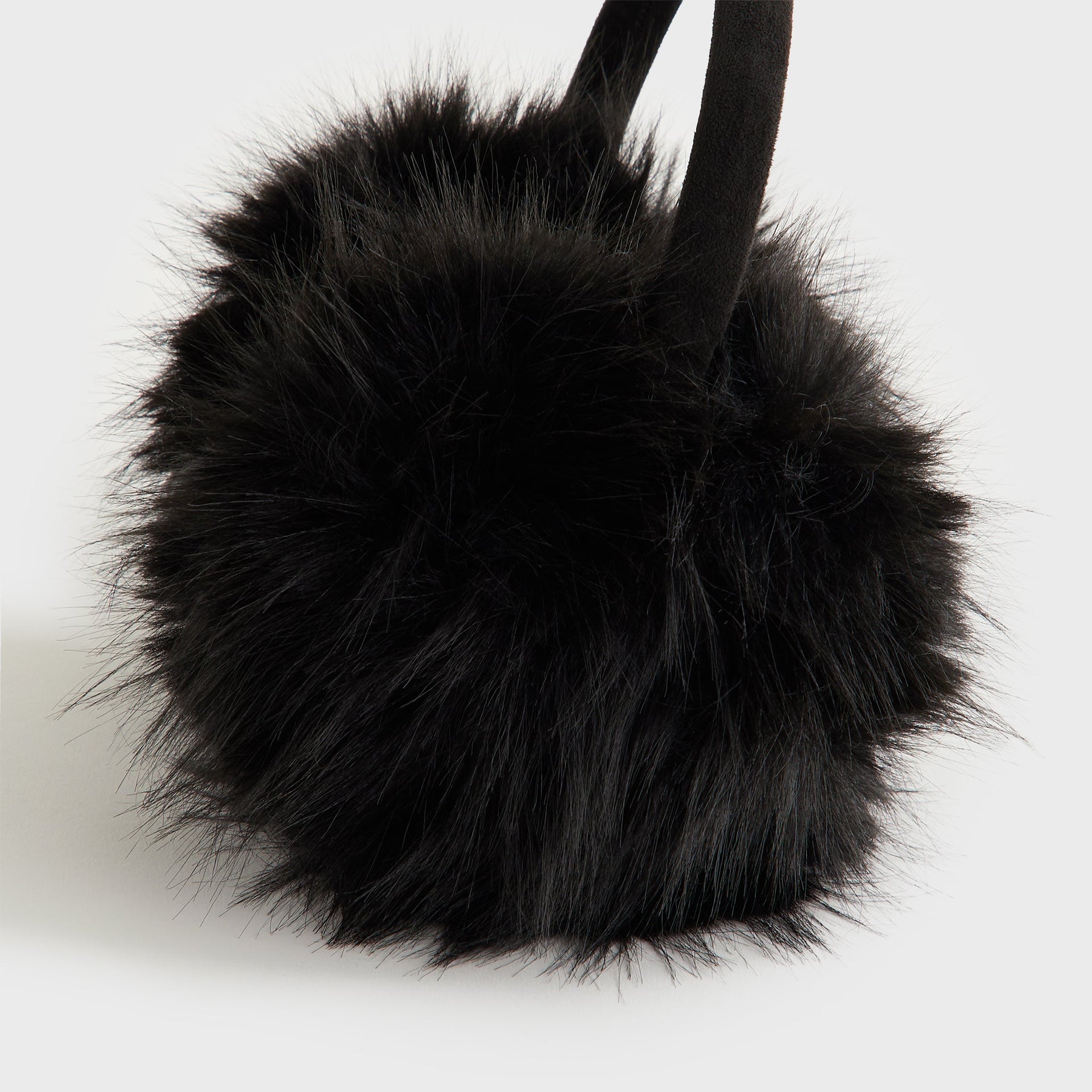 Kith Women Faux Fur Shaggy Ear Muff - Black