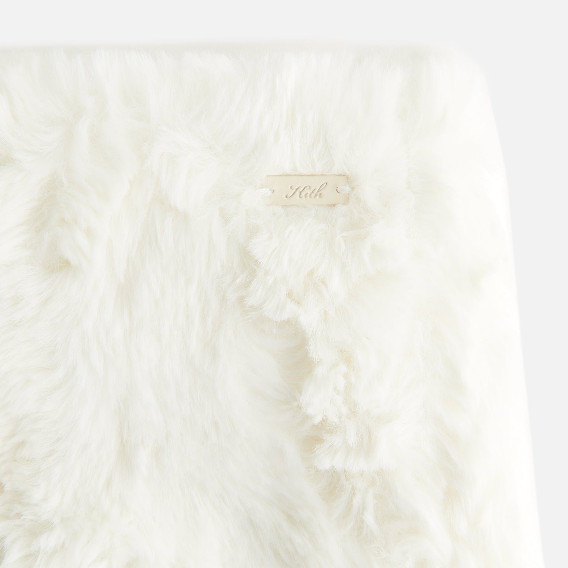 Kith Women Ashtyn Cowlick Fur Mini Skirt - Sandrift