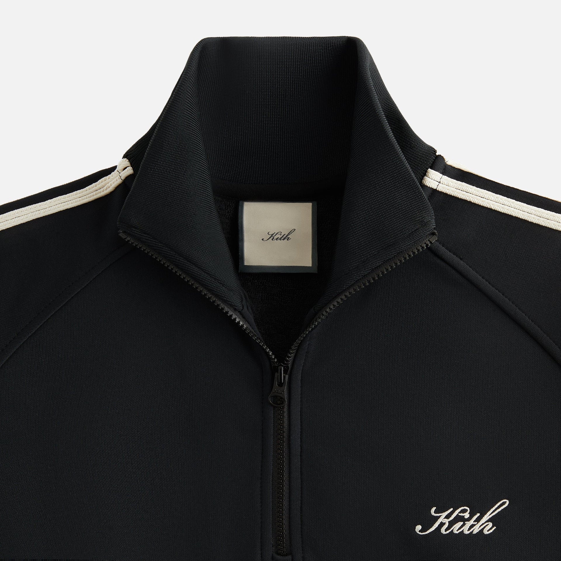 Kith Women Everly Tricot Track Quarter Zip - Black