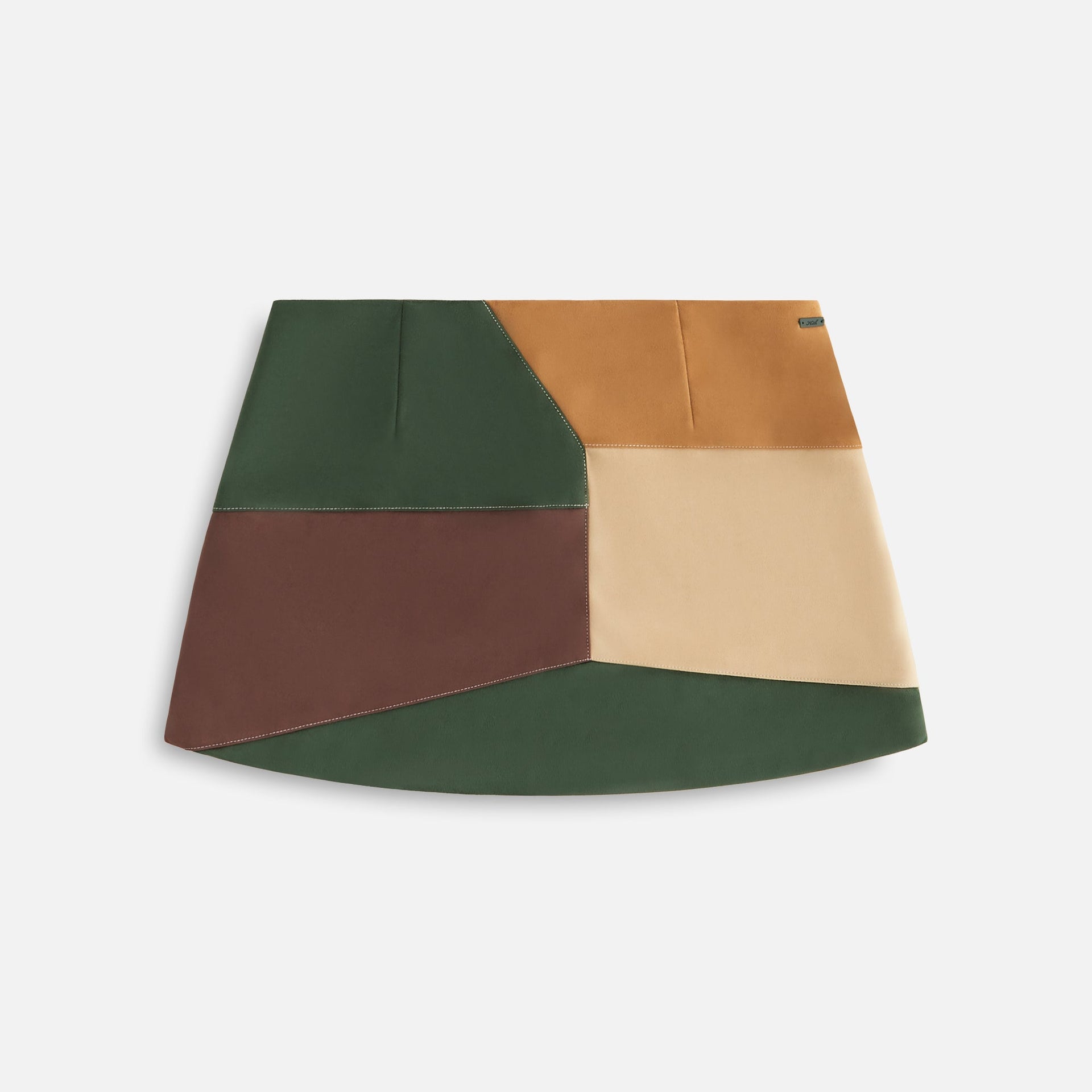 Kith Women Carmel Patchwork Micro Skirt - Derby