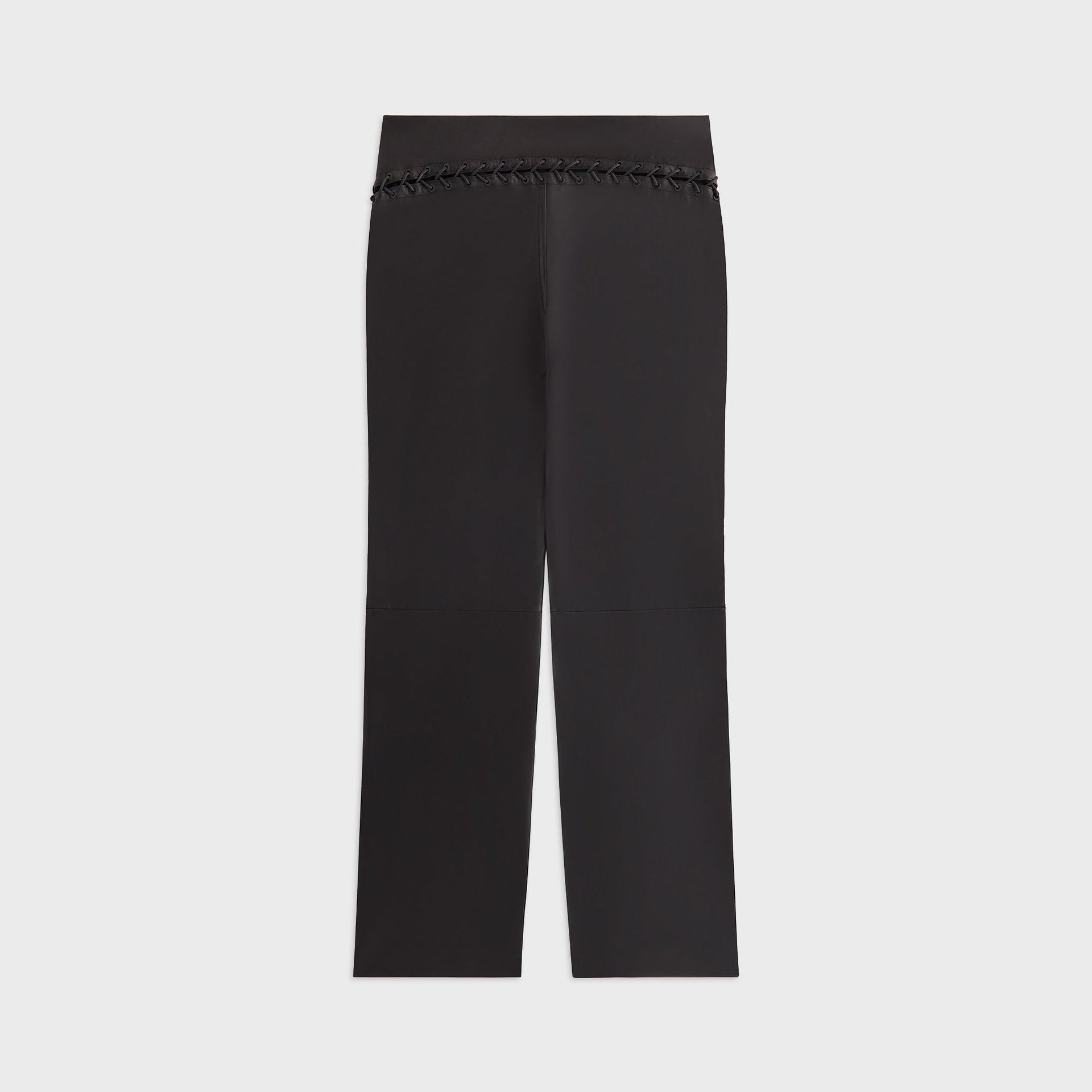 Lisa for Kith Women Cerise Leather Lace Up Pant - Black - PH