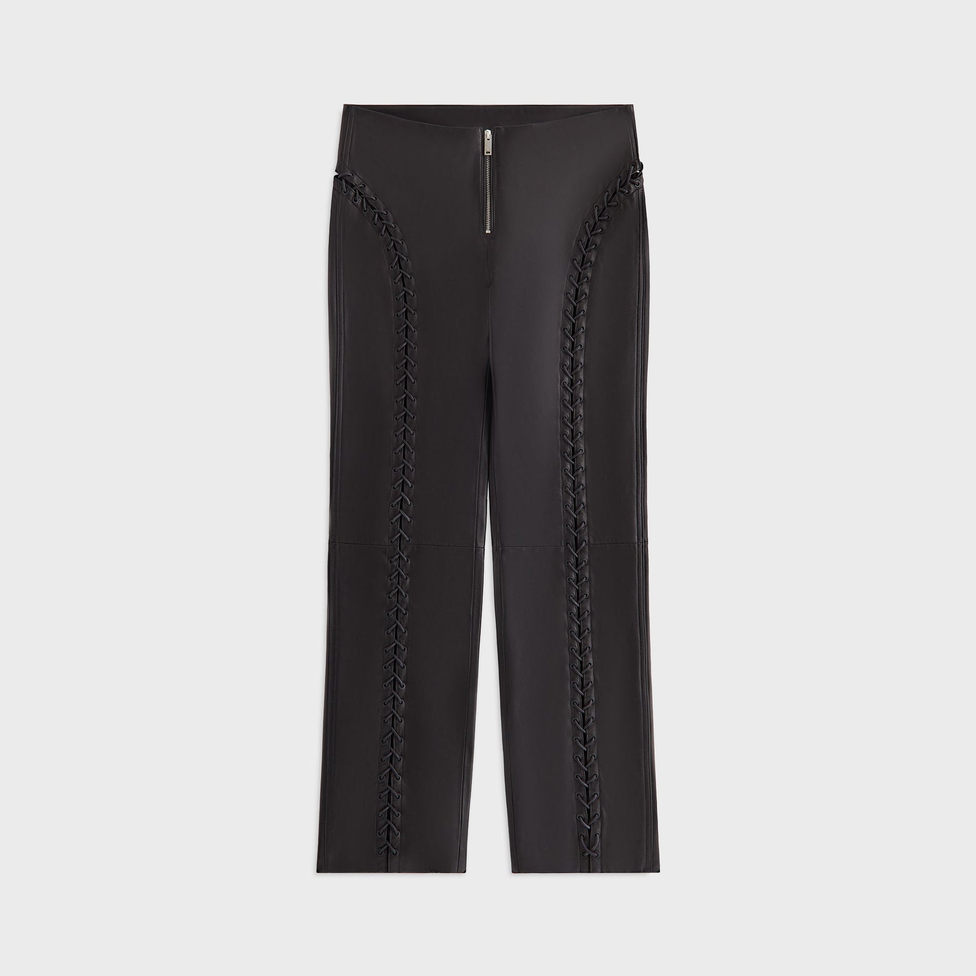 Lisa for Kith Women Cerise Leather Lace Up Pant - Black - PH