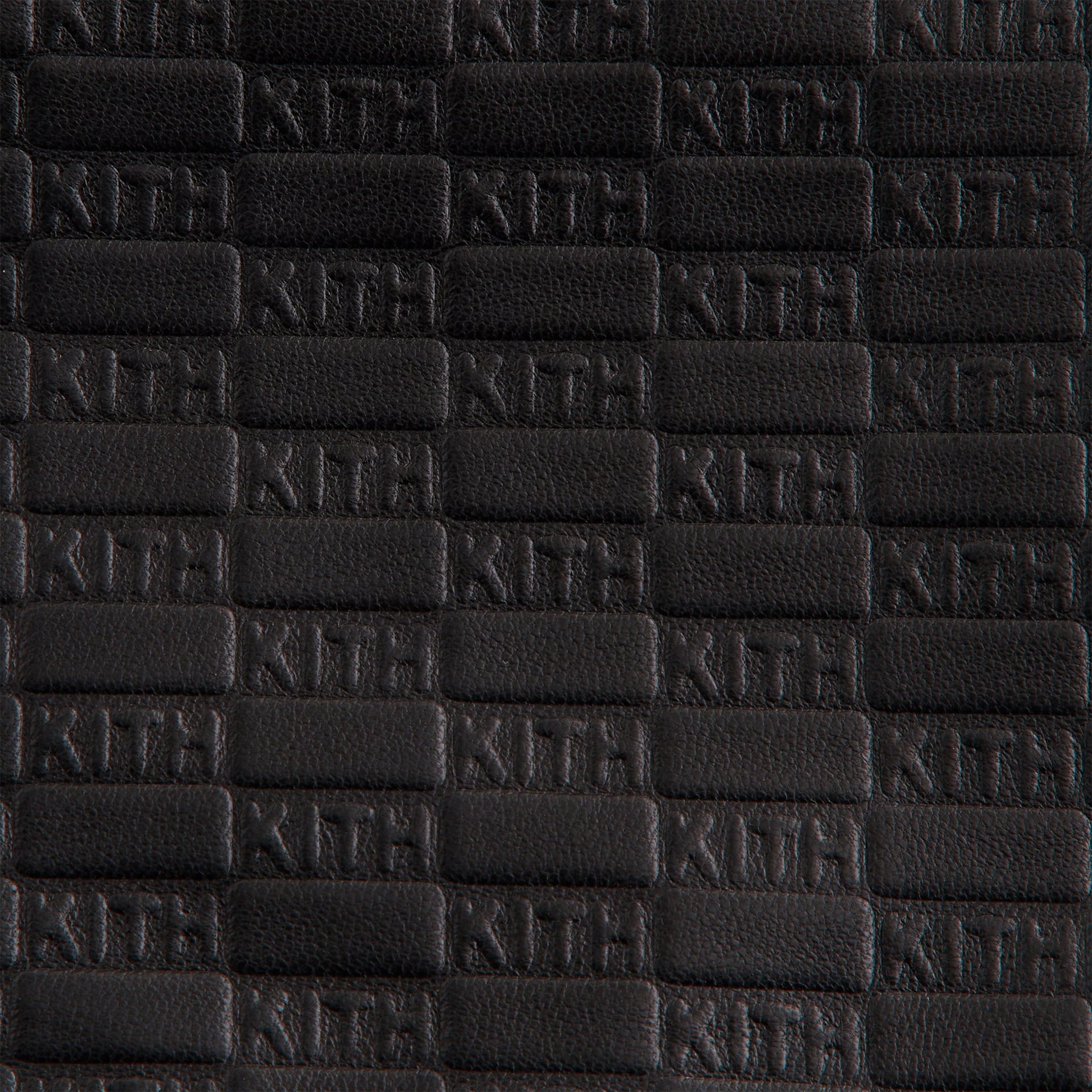 Lisa for Kith Women Nari Monogram Leather Mini Skirt - Black