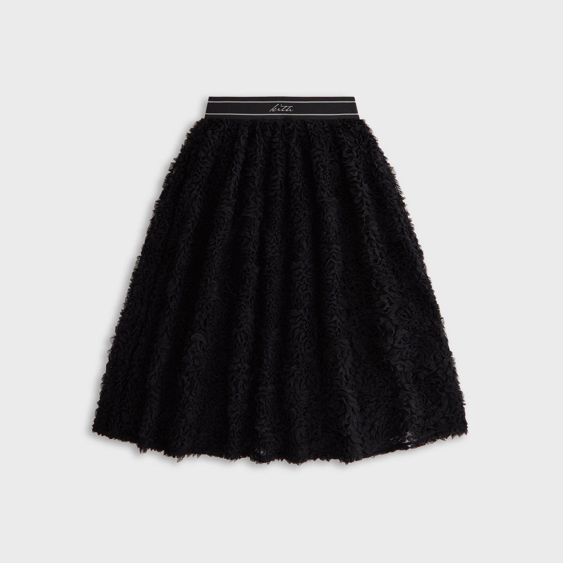 Lisa for Kith Women Rina Ruffle Midi Skirt - Black - PH