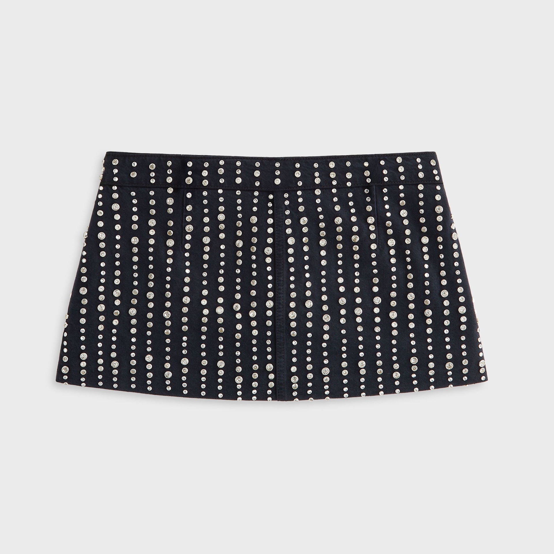 Lisa for Kith Women Nari Studded Denim Mini Skirt - Black