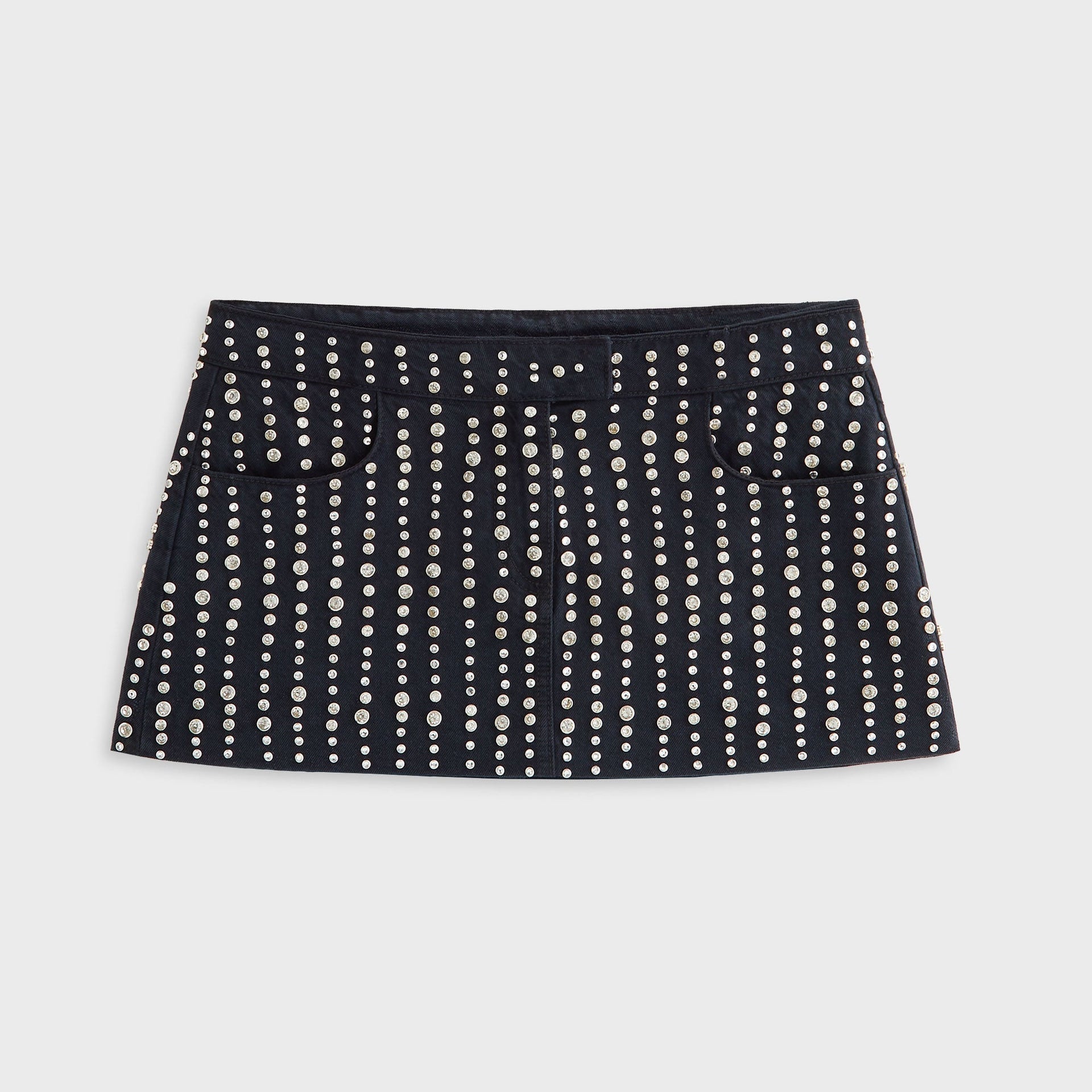 Lisa for Kith Women Nari Studded Denim Mini Skirt - Black - PH