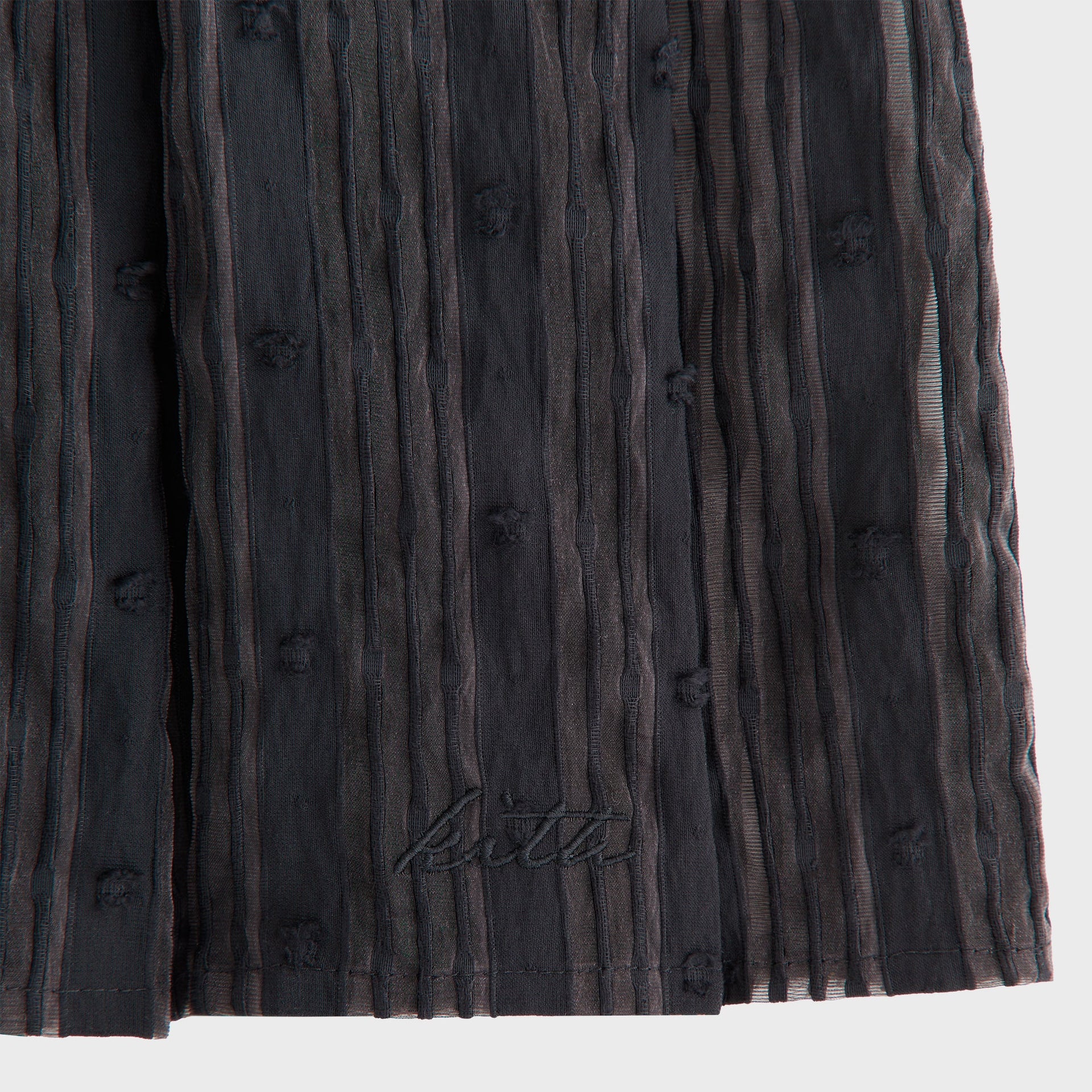 Kith Women Sashi Sheer Pleated Short - Black