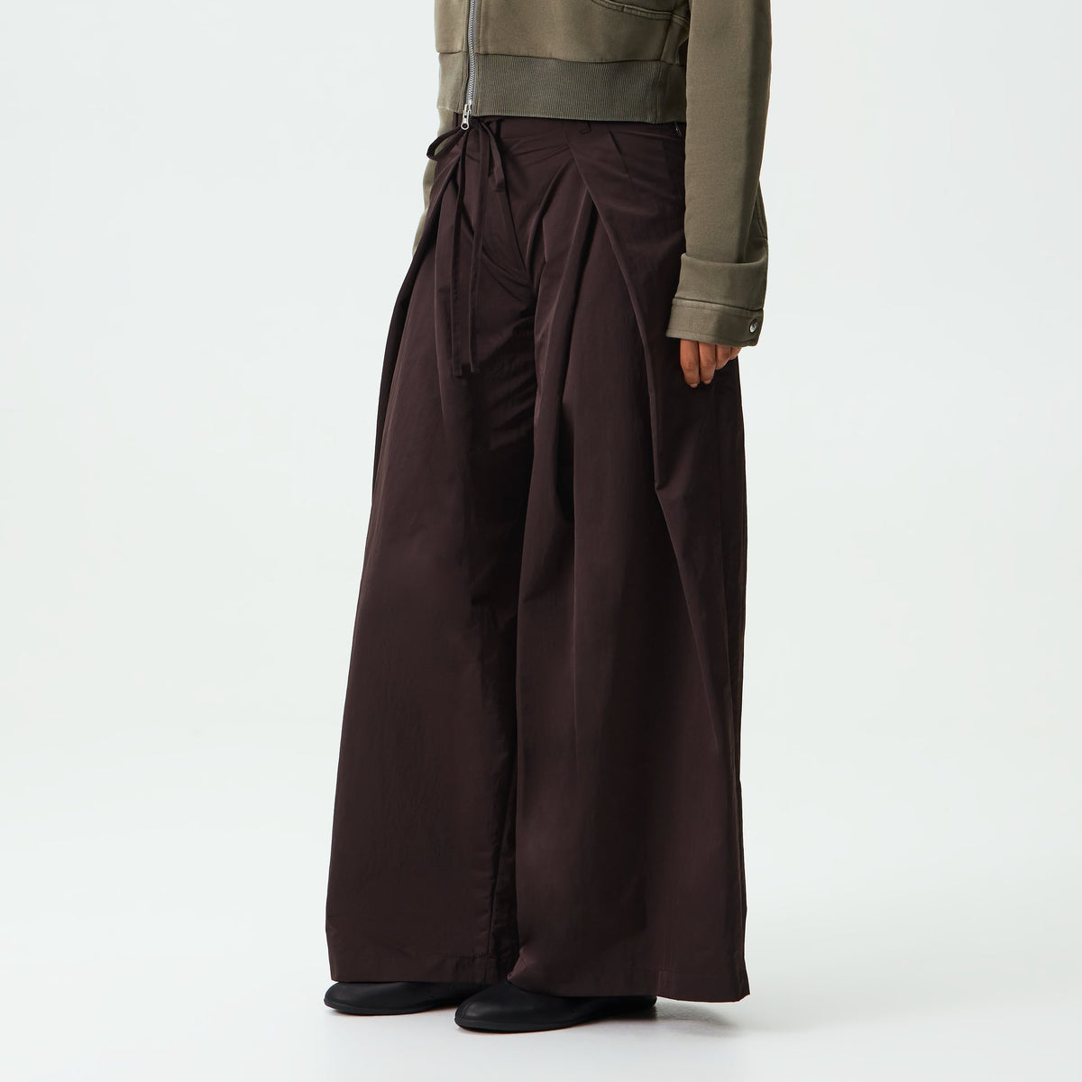 Kith Women Tomi Tie Pleated Pant - Incognito - PH