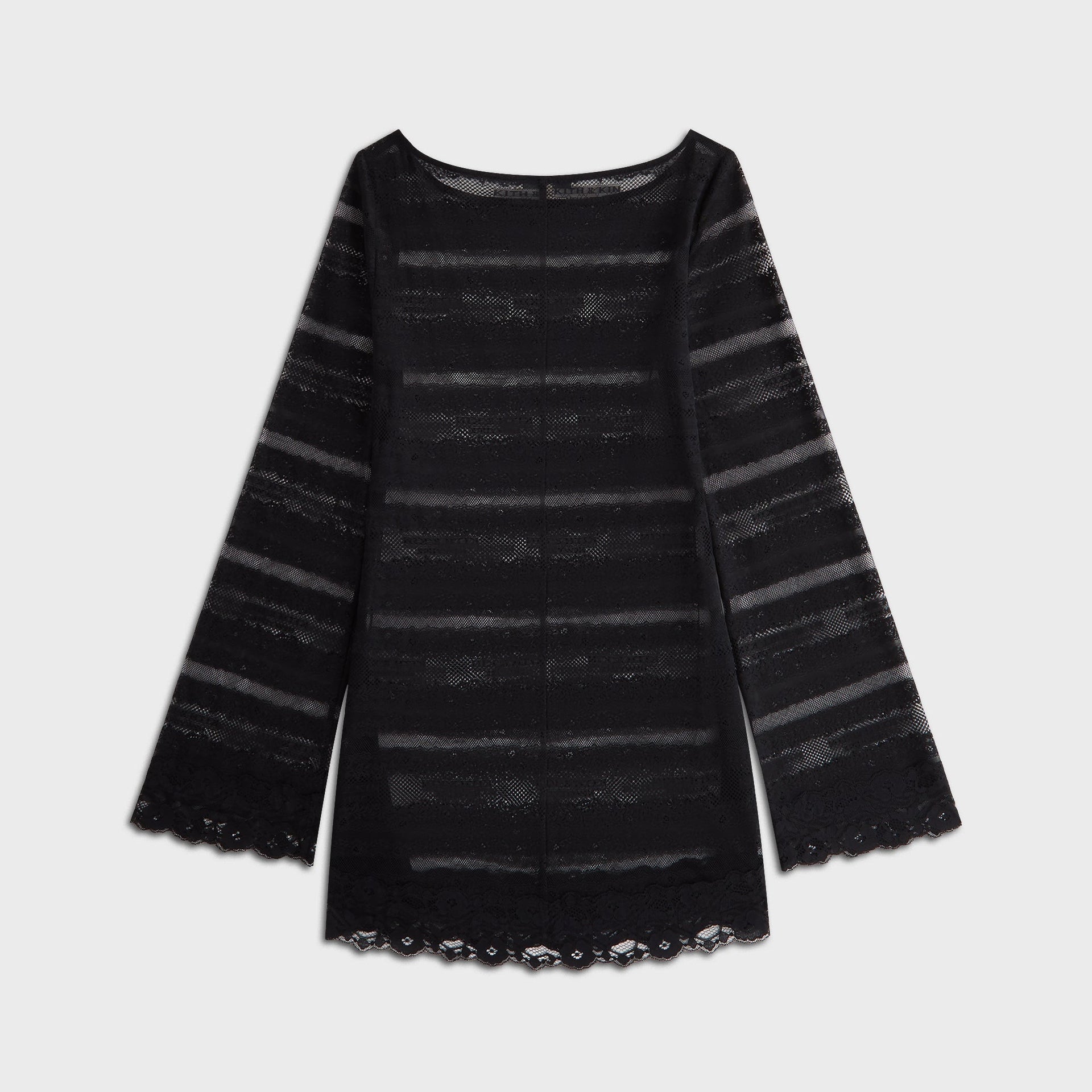 Lisa for Kith Women Odette Logo Lace Mini Dress - Black - PH