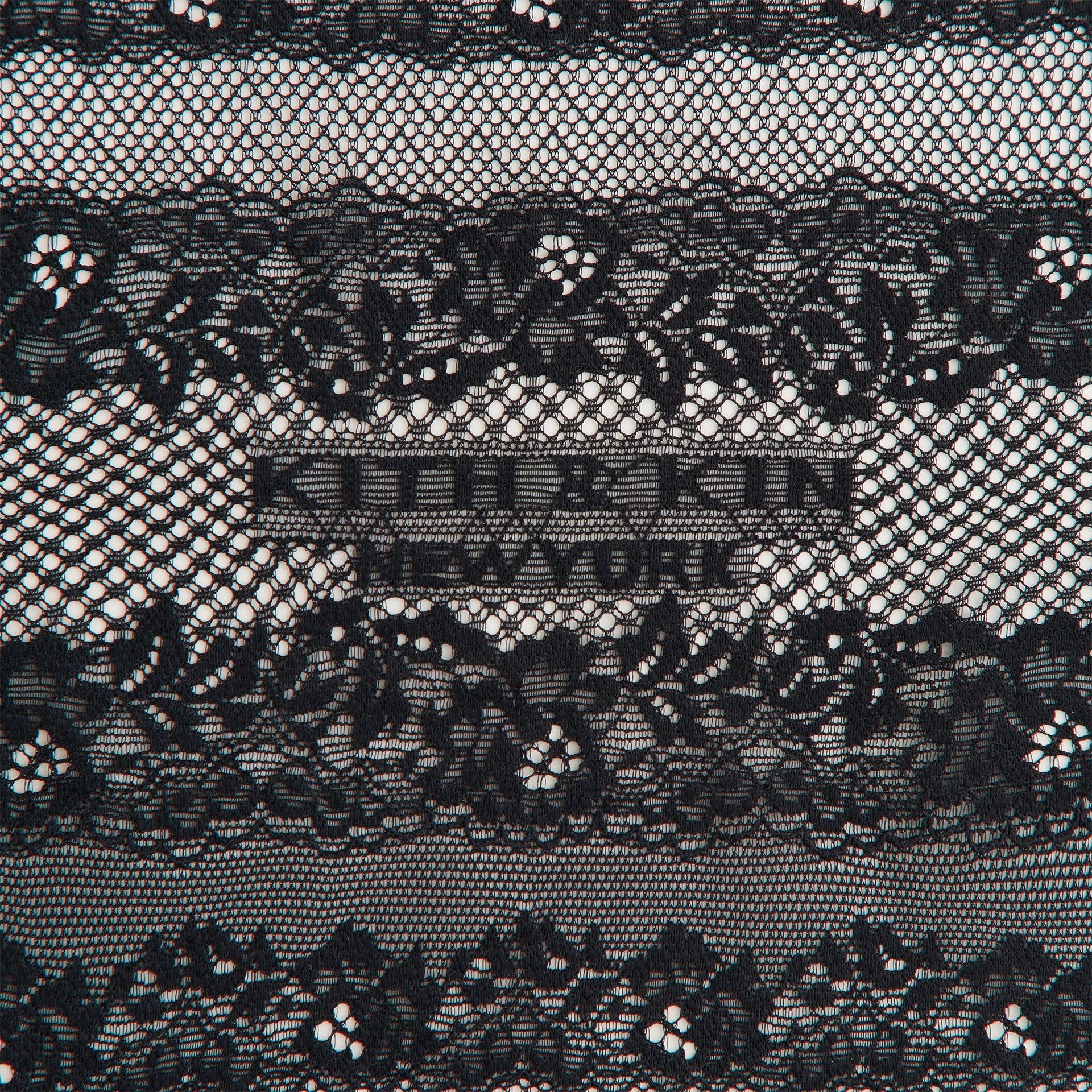 Lisa for Kith Women Odette Logo Lace Mini Dress - Black