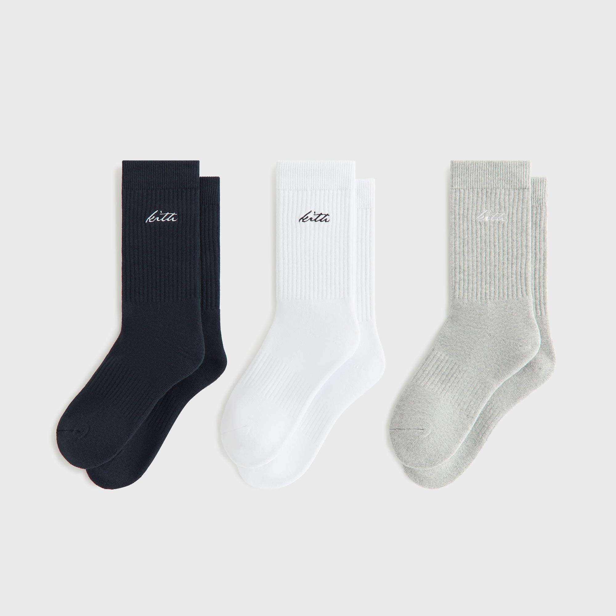 Kith Women Autograph 3-Pack Classic Crew Socks - Multi – Kith Europe