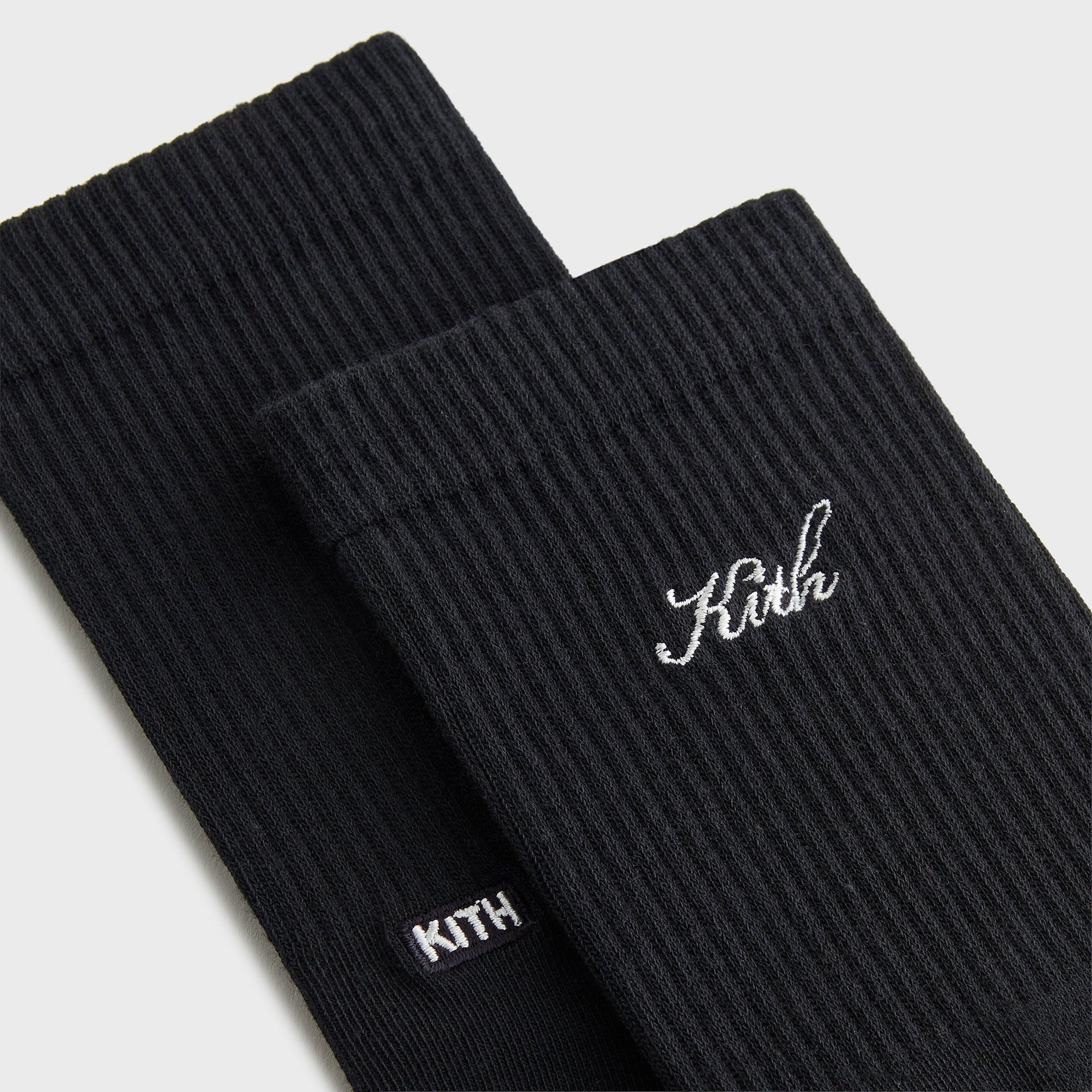 Kith Women Script Light Mid Calf Socks - Black