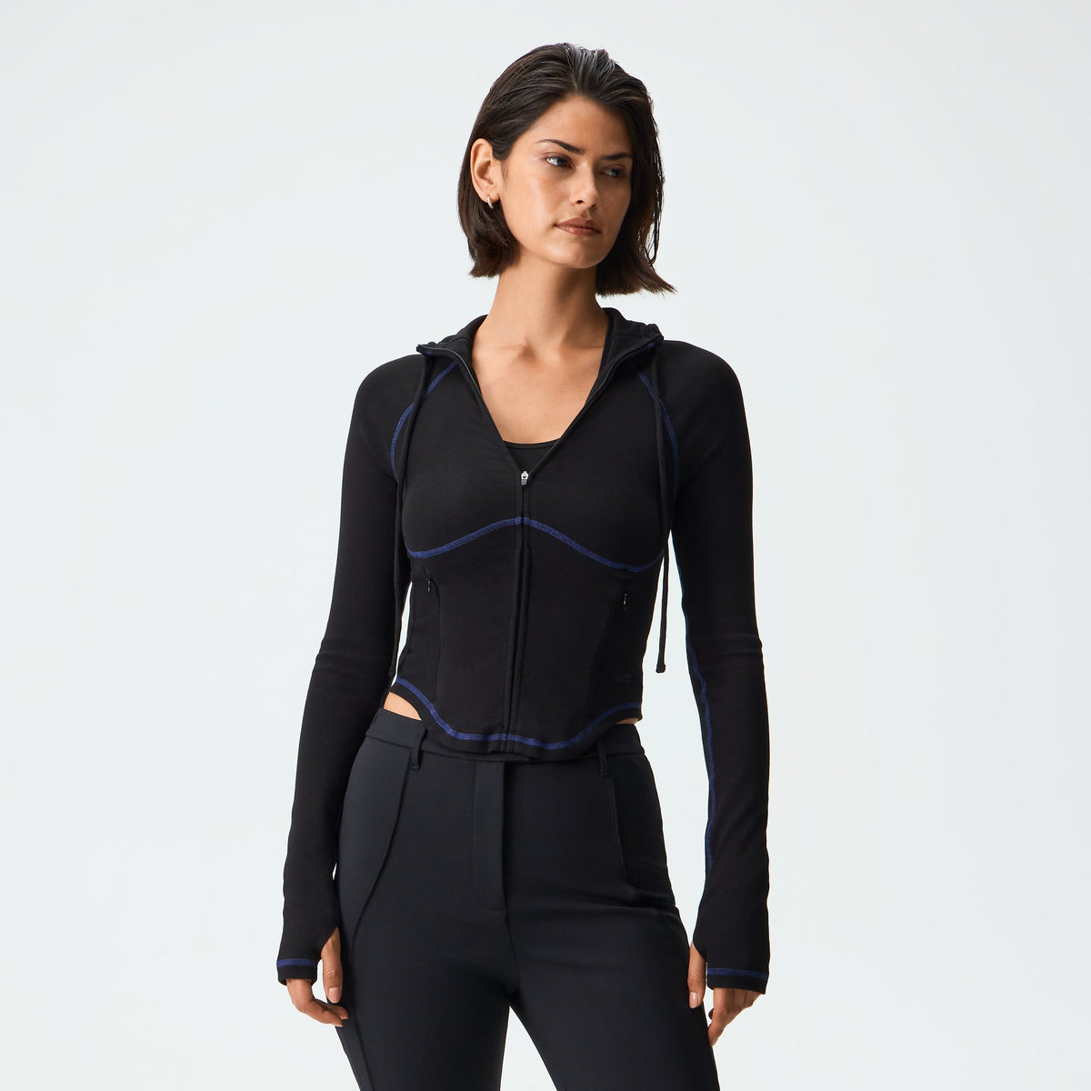 Kith Women Toyo Zip Hoodie - Black