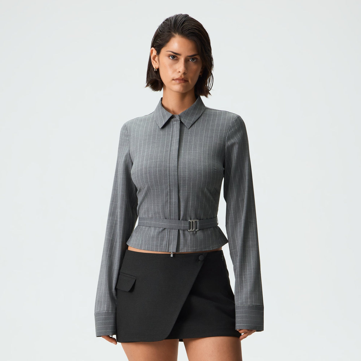 Kith Women Yuki Belted Zip Shirt - Quilt