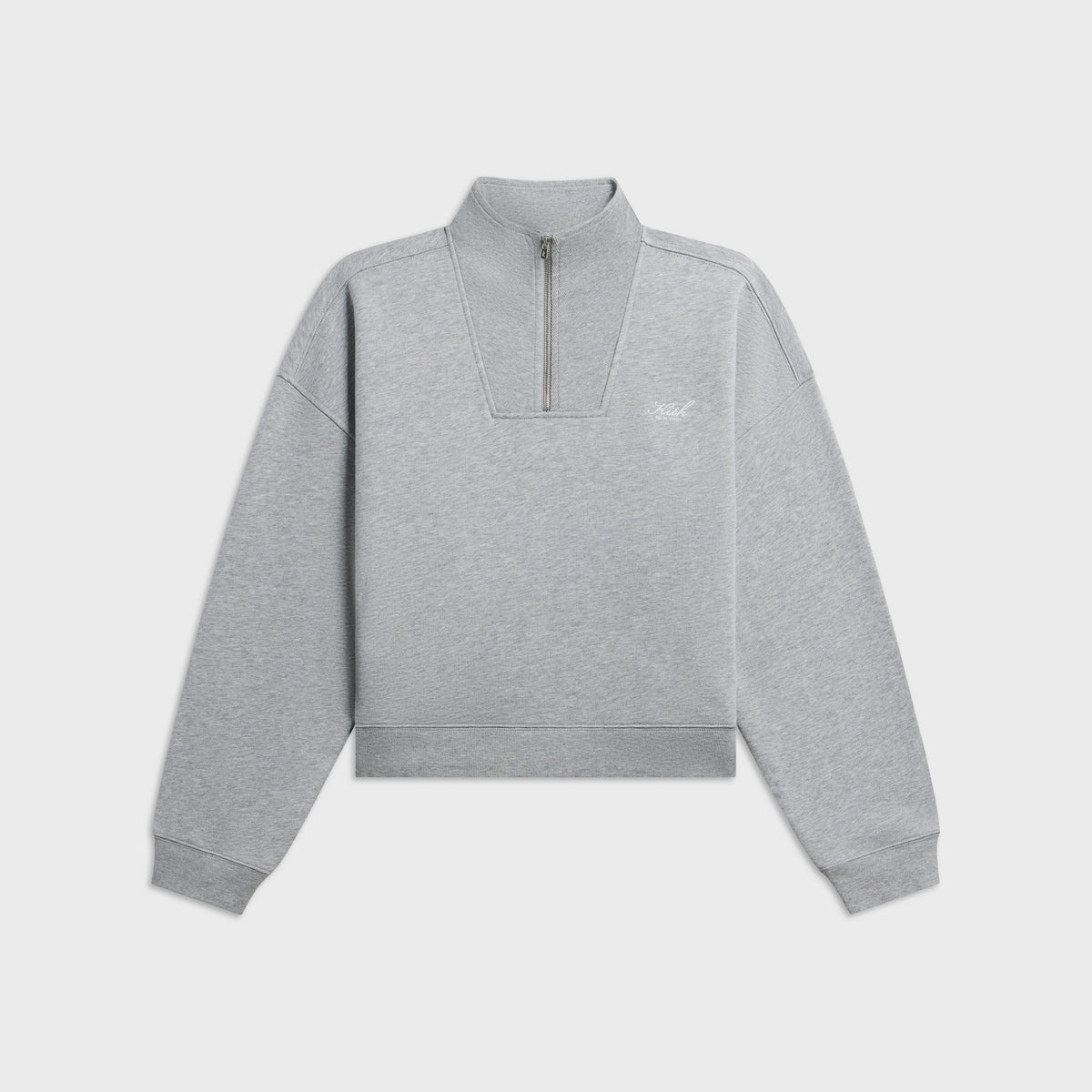 Kith Women Ryder III Quarter Zip - Cool Heather Grey
