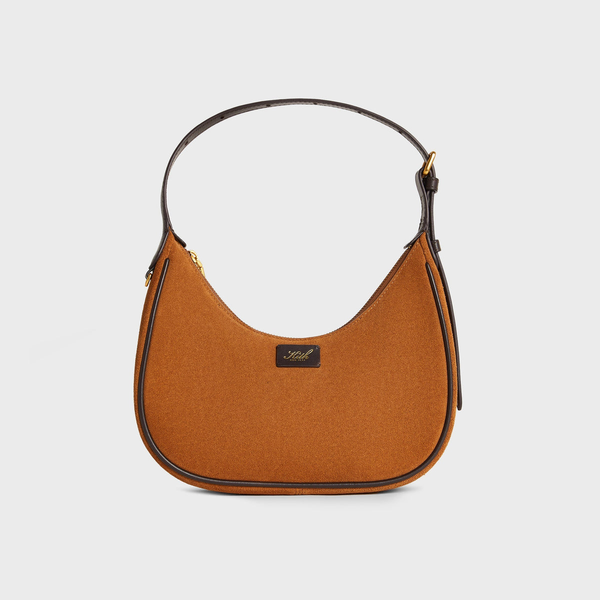 Kith Women Imana Suede Mix Crescent Shoulder Bag - Argil - PH