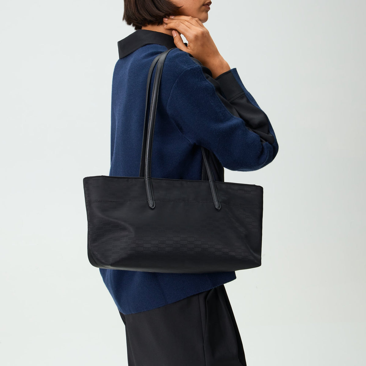 Kith Women Monogram Nylon Eliza Tote - Black - PH