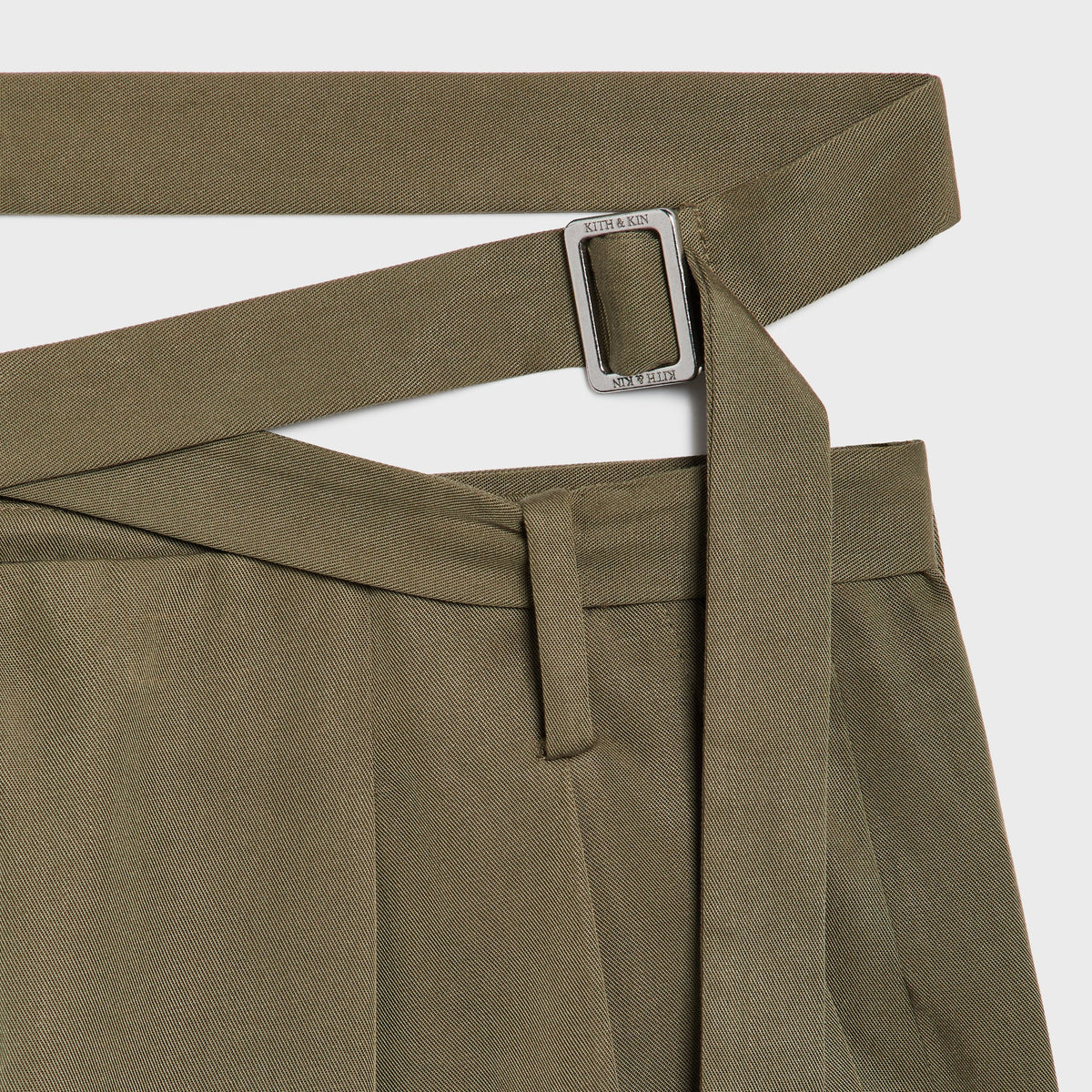Kith Women Tallis Waist Strap Trouser - Chelonian