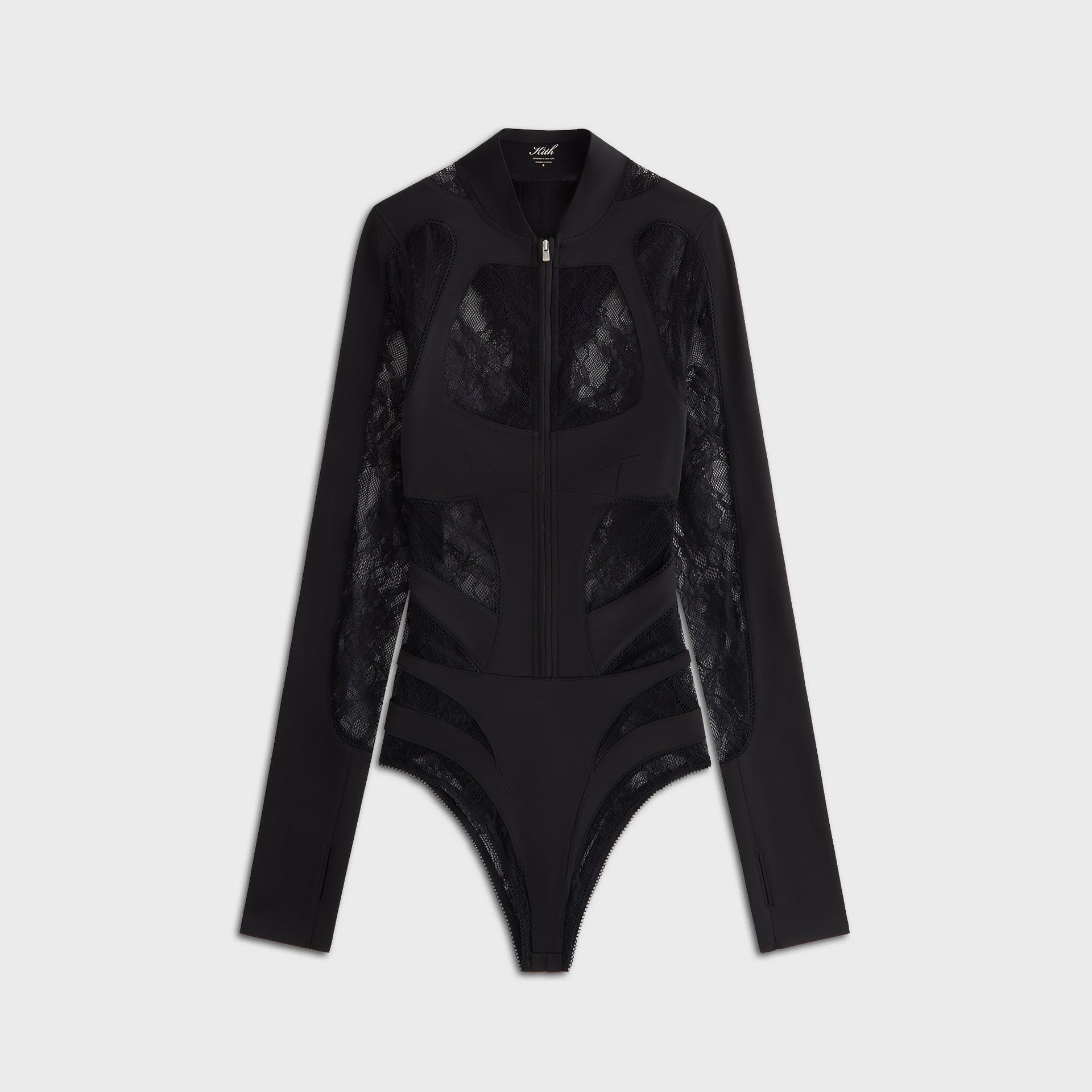 Lisa for Kith Women Vier Lace Paneled Bodysuit - Black - PH