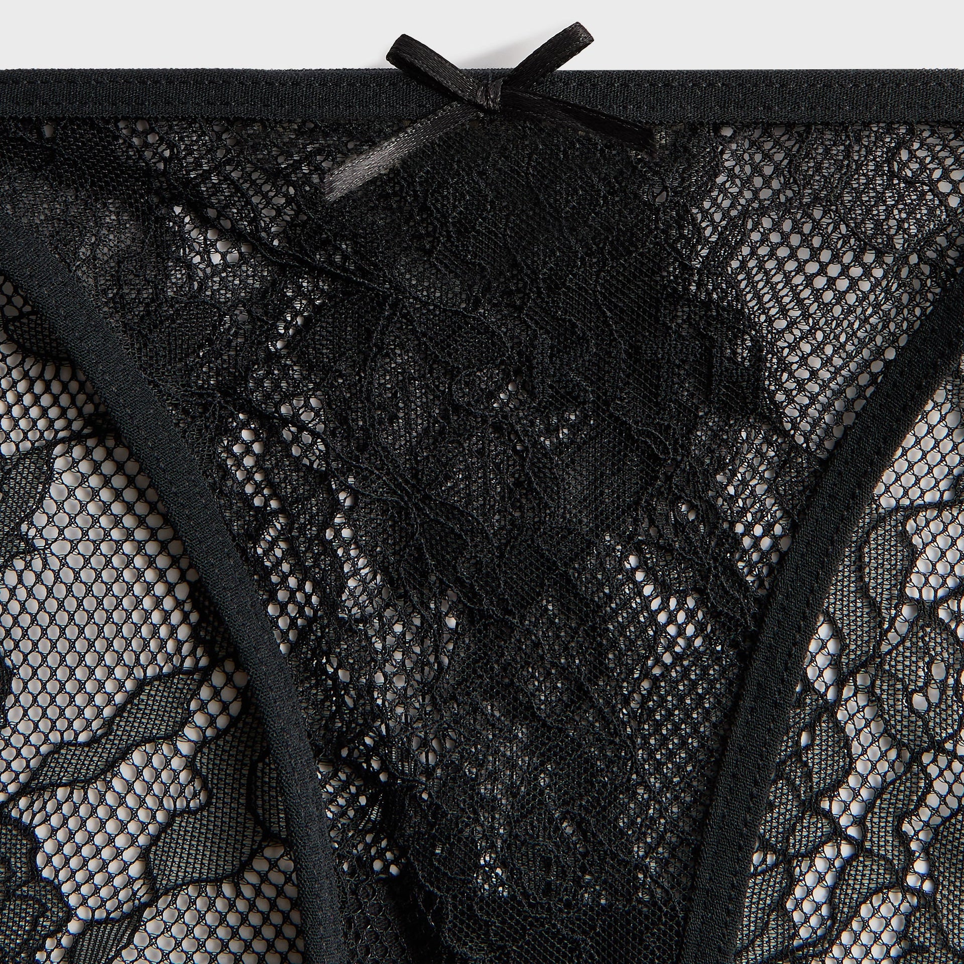 Lisa for Kith Women Floral Lace Intimates Set - Black